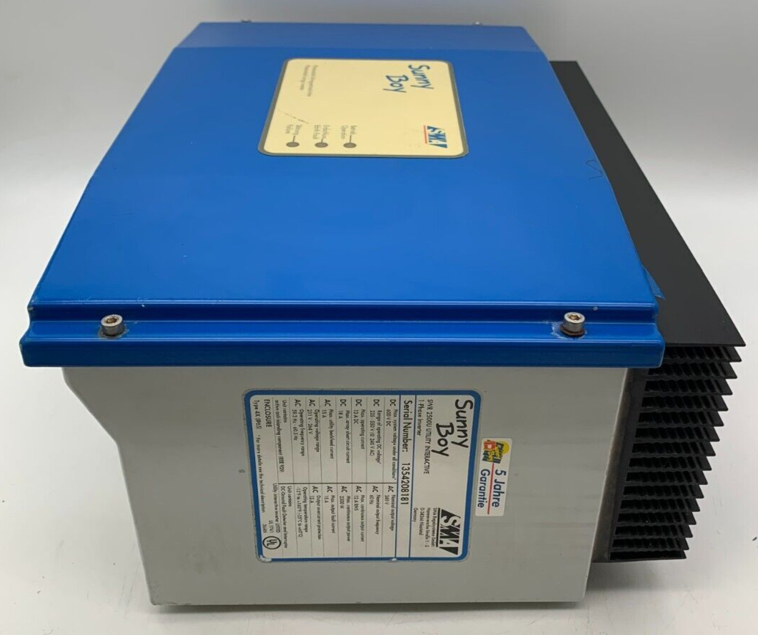SMA SWR2500U Sunny Boy Utility Interactive 1 phase Inverter