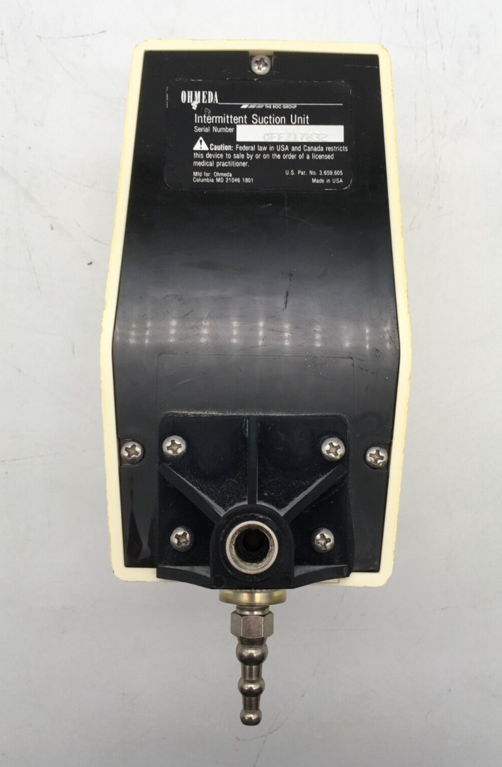 Ohmeda Intermittent Suction (0-200mmHg) Vacuum Regulato