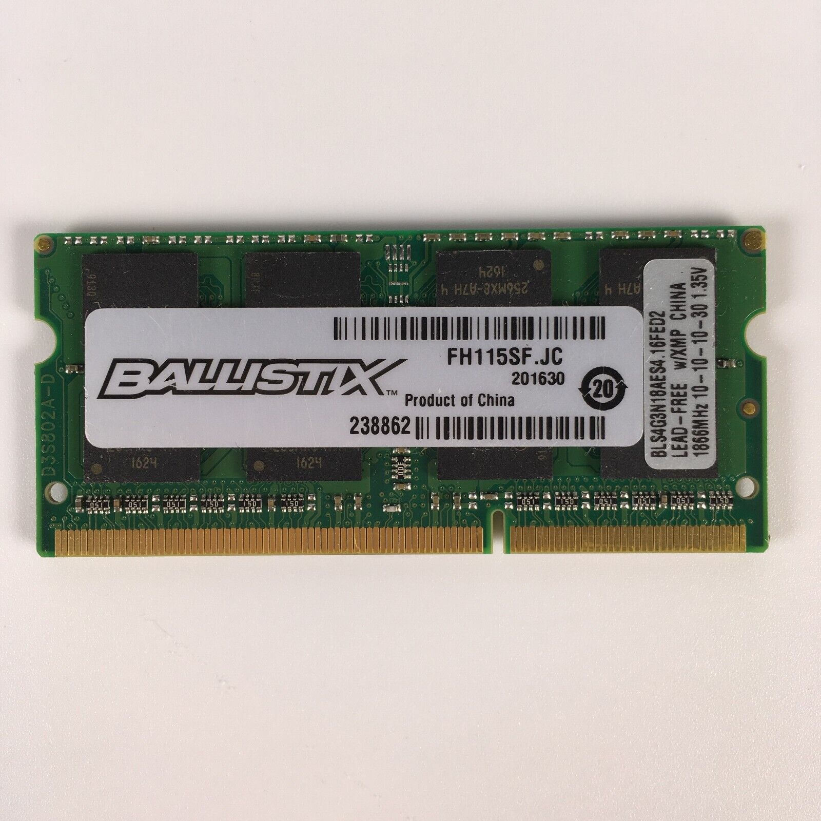 Crucial Ballistix BLS4G3N18AES4 (2 x 4GB) DDR3 1866 MHz SODIMM Laptop Memory RAM