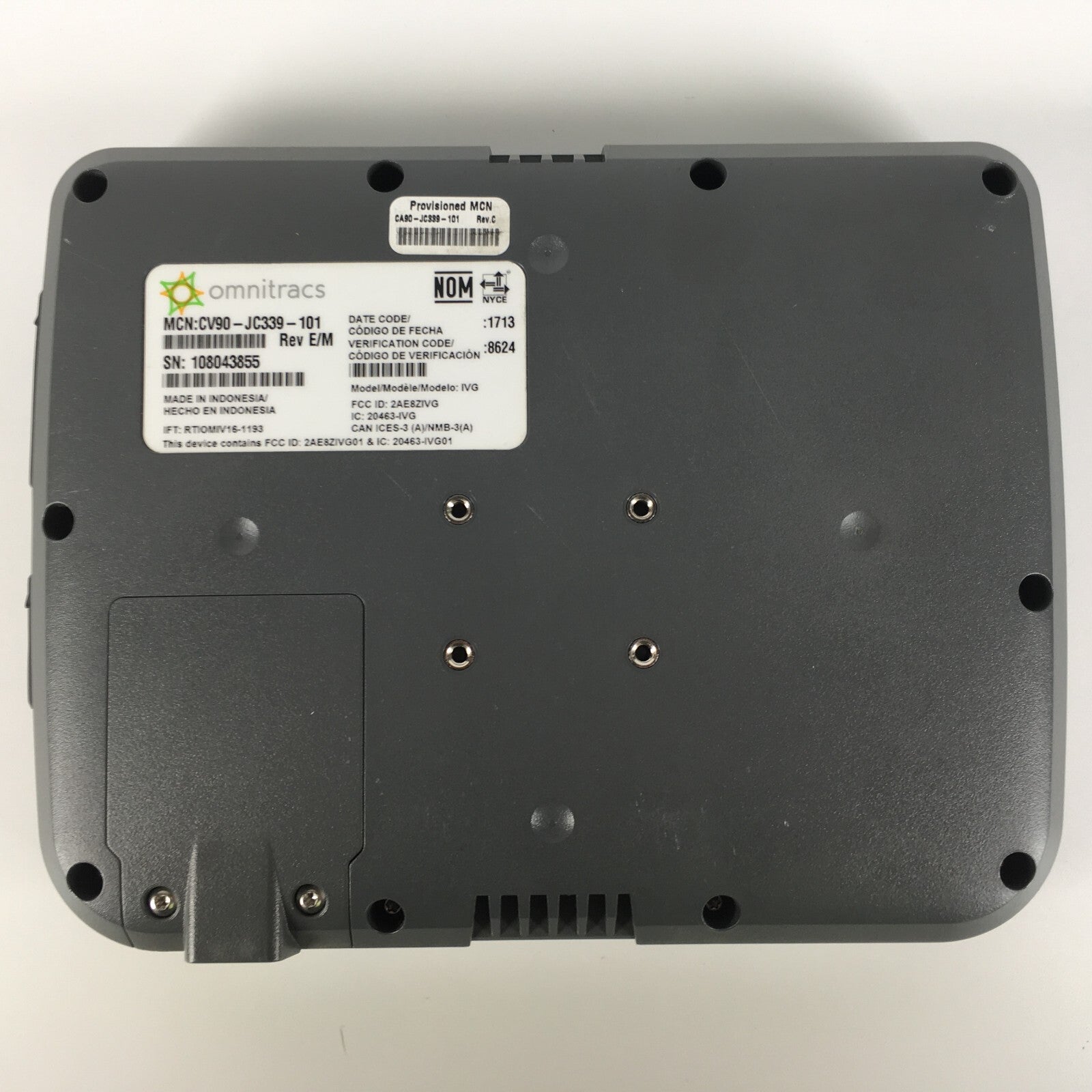 Omnitracs IVG CV90-JC339-101 ** FOR PARTS - UNTESTED - AS IS **