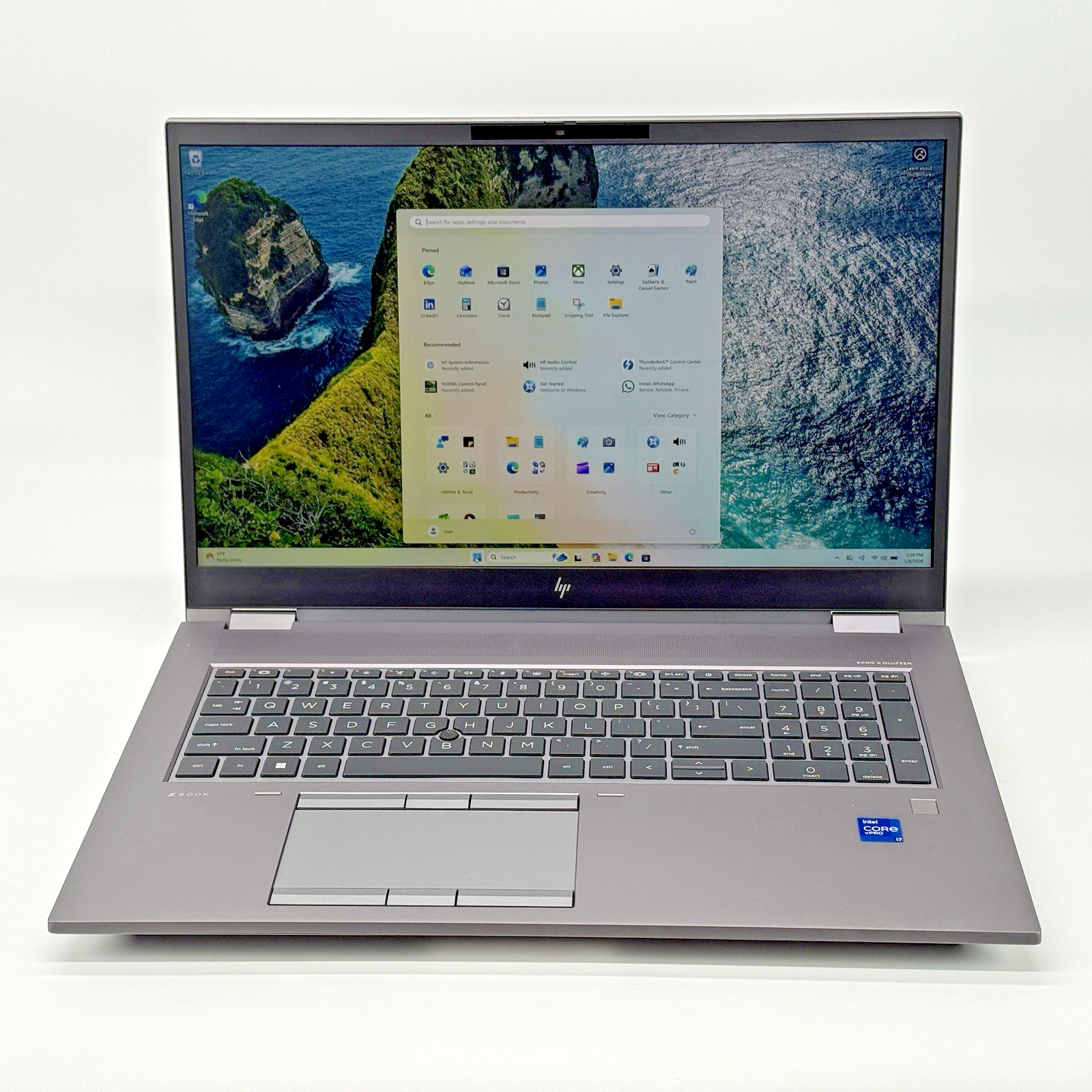 HP ZBook Fury G8 Intel i7-11850H 2.50 GHz 32 GB RAM 512 GB SSD (NVME) Win 11 Pro