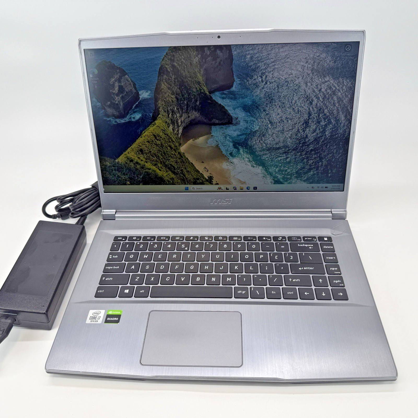 MSI WF65 10th Intel i7-10750H 2.60 GHz 16 GB RAM 512 GD SSD (NVMe) Win 11 Pro