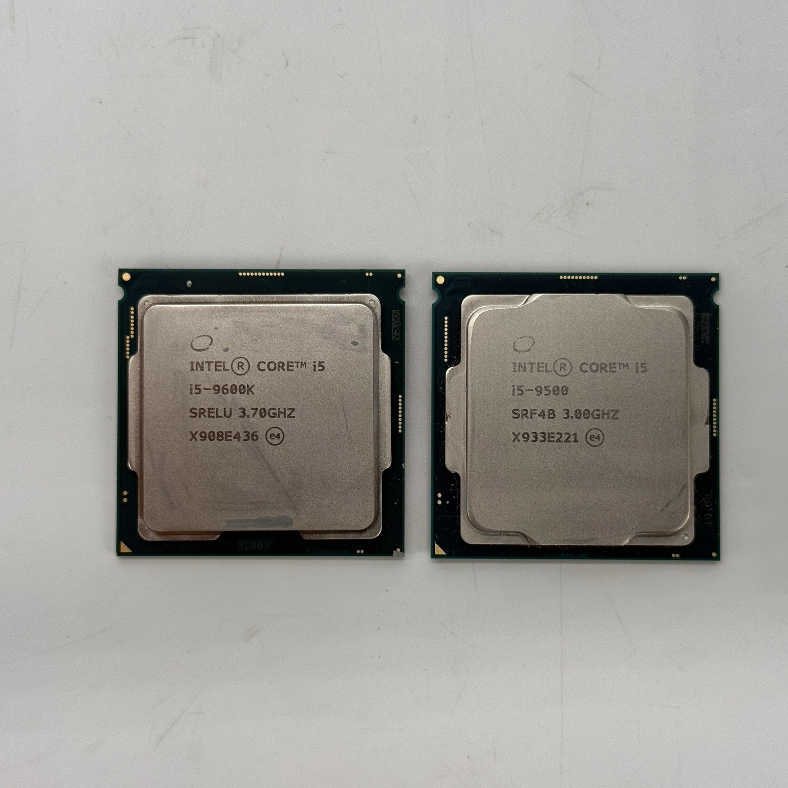 (1) Intel i5-9600K SRELU (1) i5-9500 SRF4B CPU