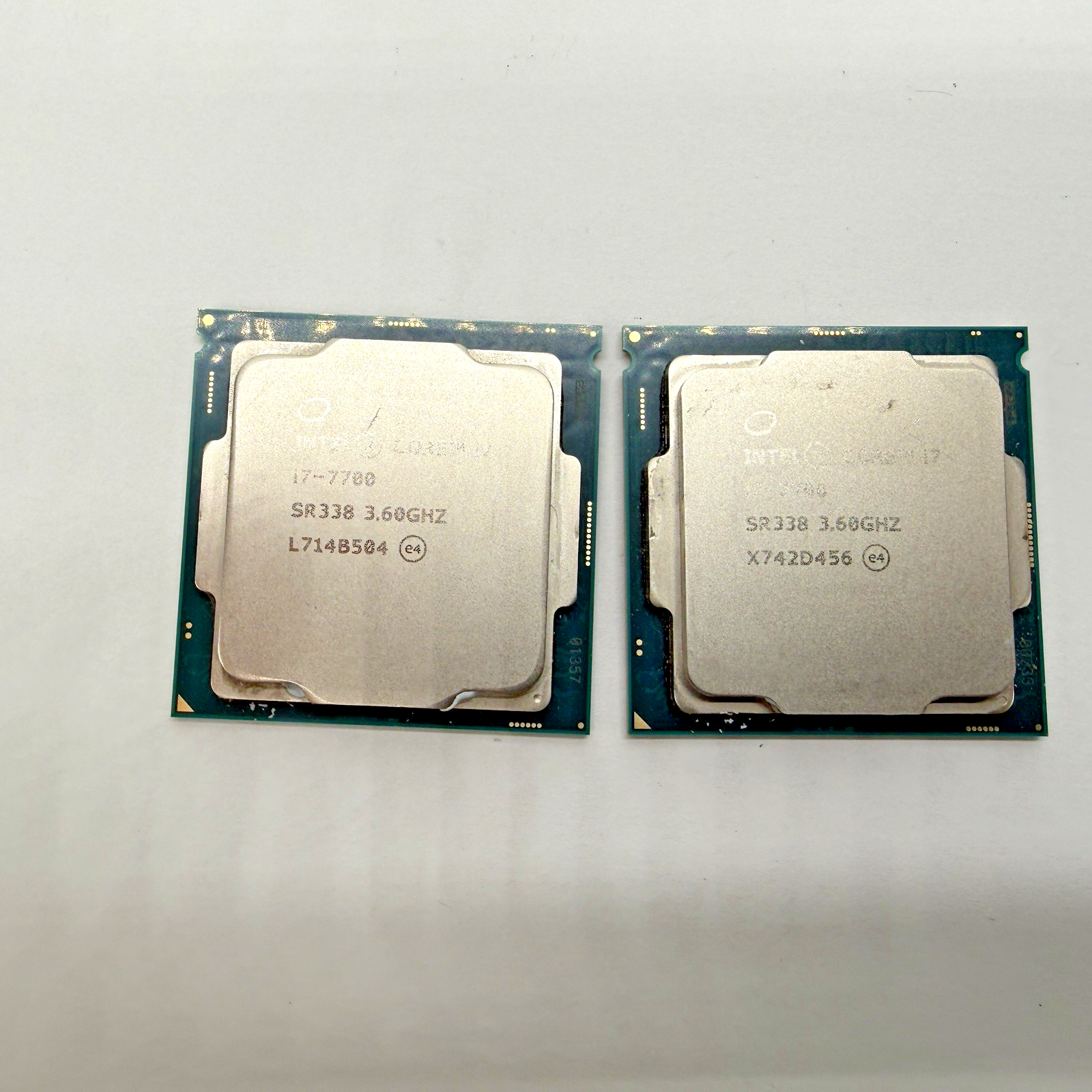 (Lot of 2) Intel Core i7-7700 SR338 3.60Ghz LGA 1151 Desktop CPU Processor