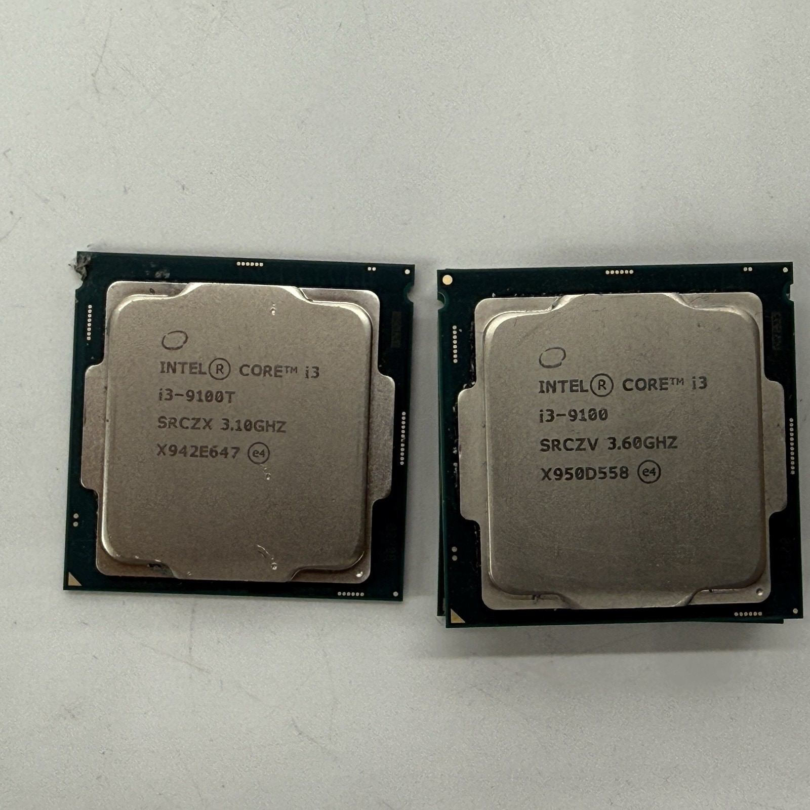 LOT OF (4) Intel Core i3 9th Gen (3) SRCZV (1) SRCXV