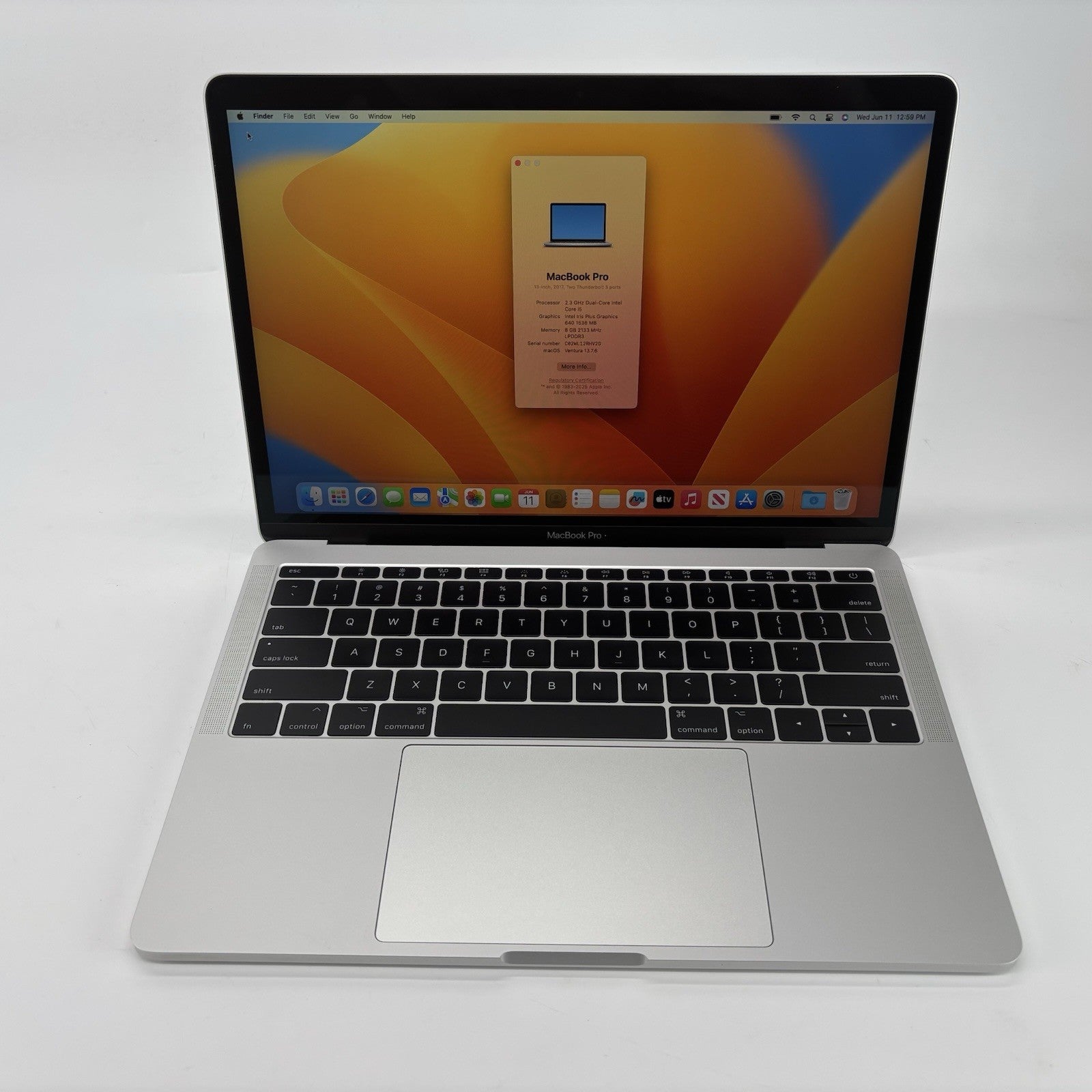 Apple MacBook Pro A1708 (2017) Intel i5-7th Gen 2.30 GHz 8 GB RAM 256 GB SSD