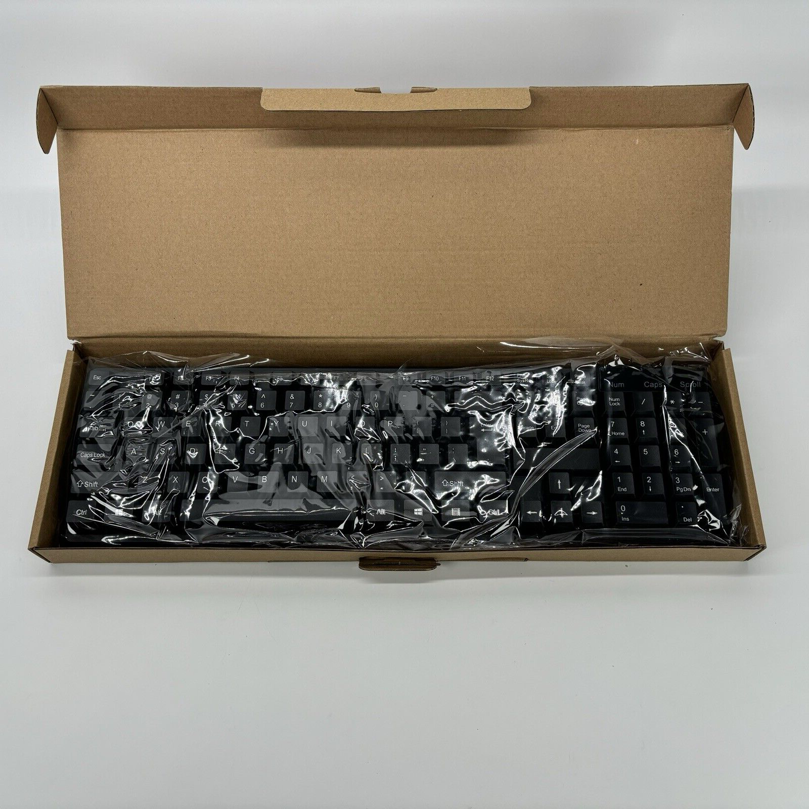 Lot of (6) iMicro KB-US9813 104 Key Wired USB Keyboard ,Black