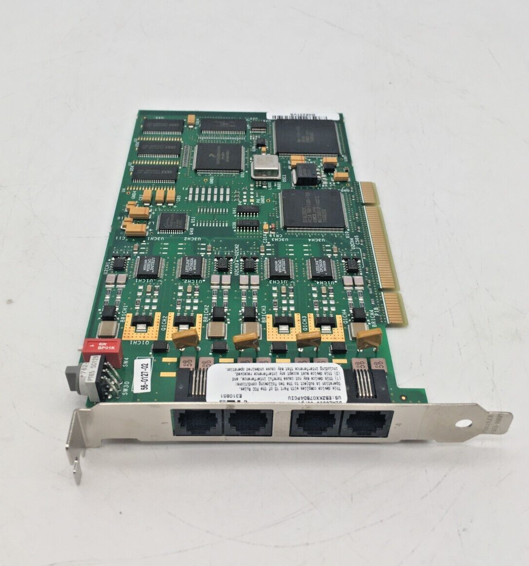 Dialogic D4PCIUFW 44-0053-02 4 PortAnalog Voice Board PCI Card