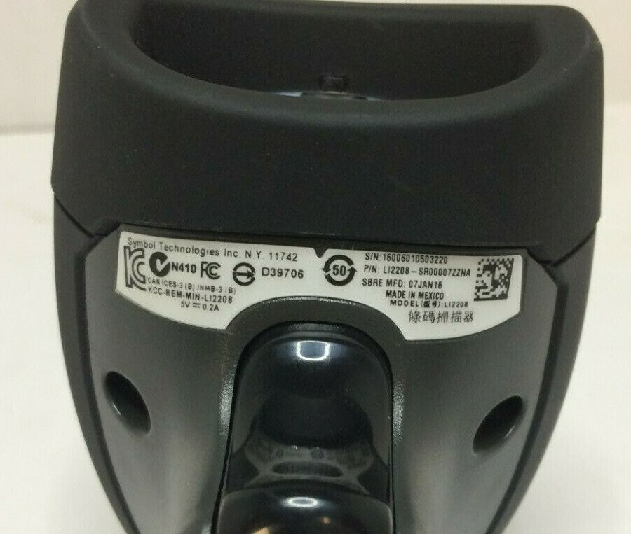 Zebra Motorola Symbol Barcode Scanner LI2208 2208 with USB Cable 1D