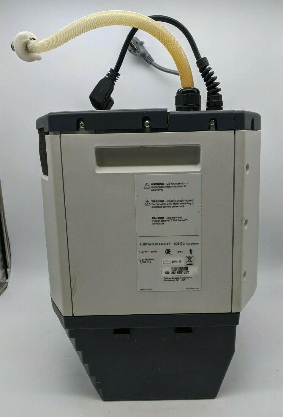 Puritan Bennett 806 Compressor ** AS IS - FOR PARTS - UNTESTED **