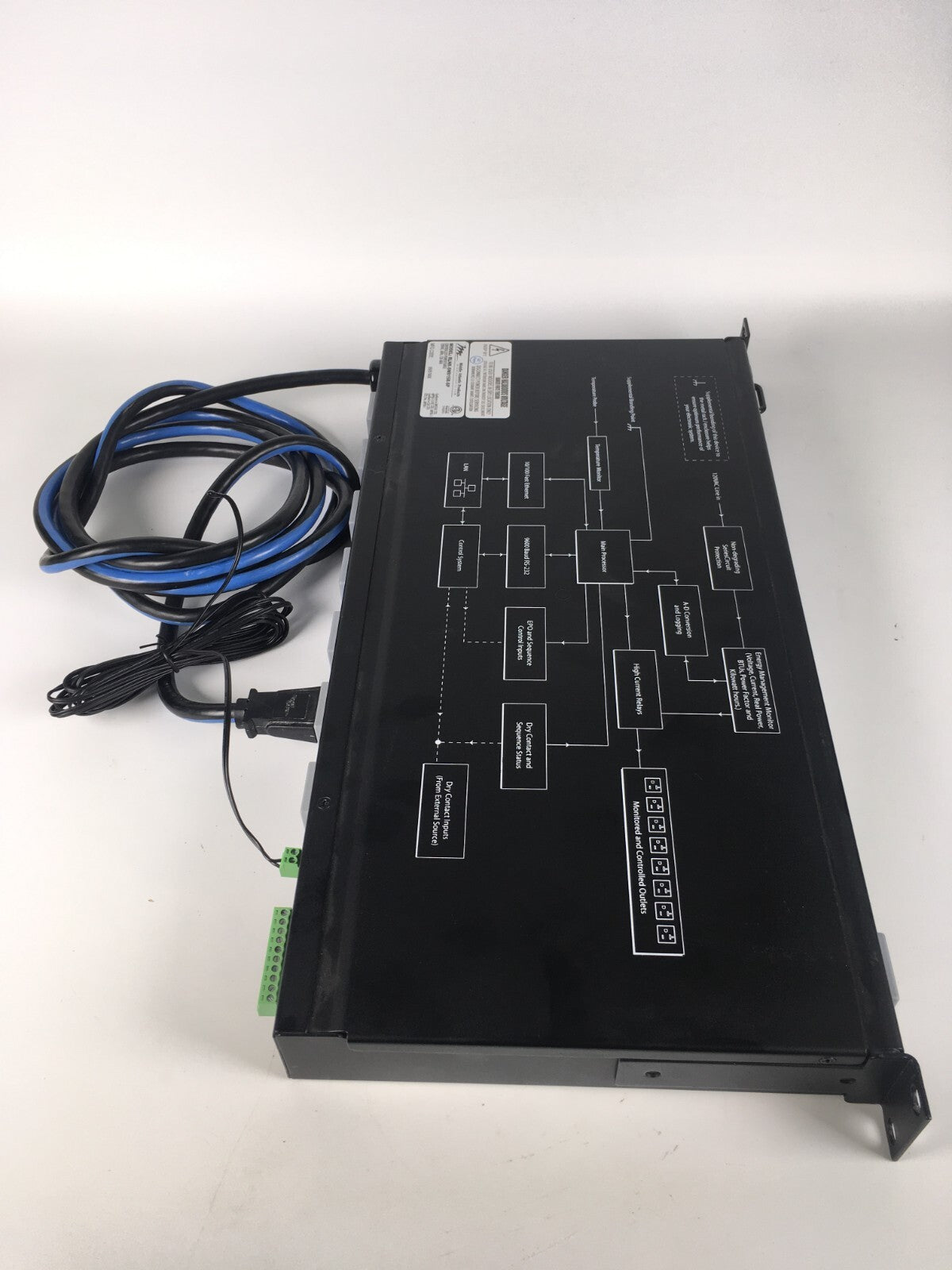 Middle Atlantic RLNK-SW815R-SP, 8 Outlet 15A PDU w/RackLink & Sequencing