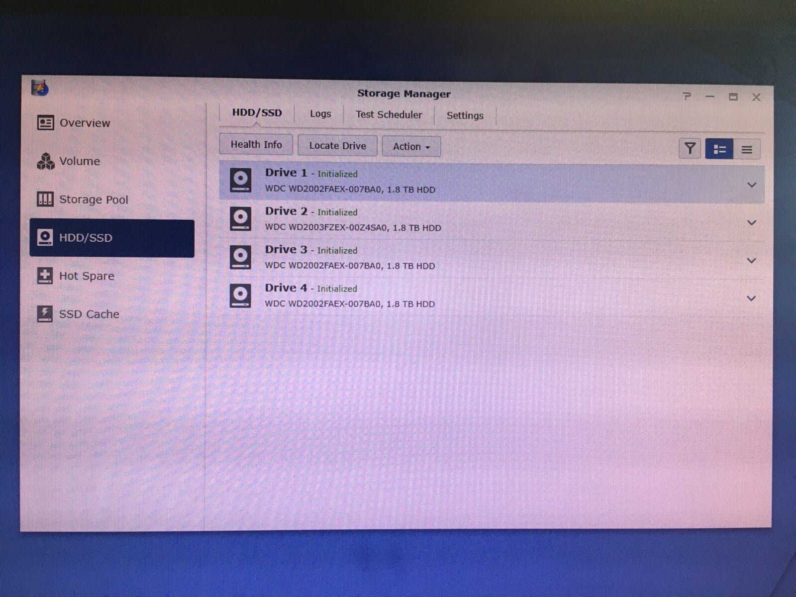 Synology RS812RP+ Network Attached Storage w/ 4 x 1.8TB HDD