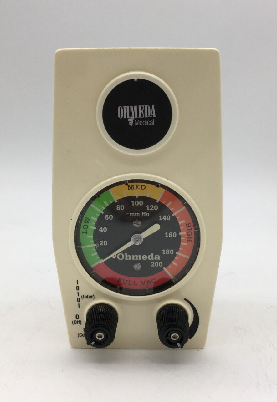 Ohmeda Intermittent Suction Vacuum Regulato (0-200mmHg)
