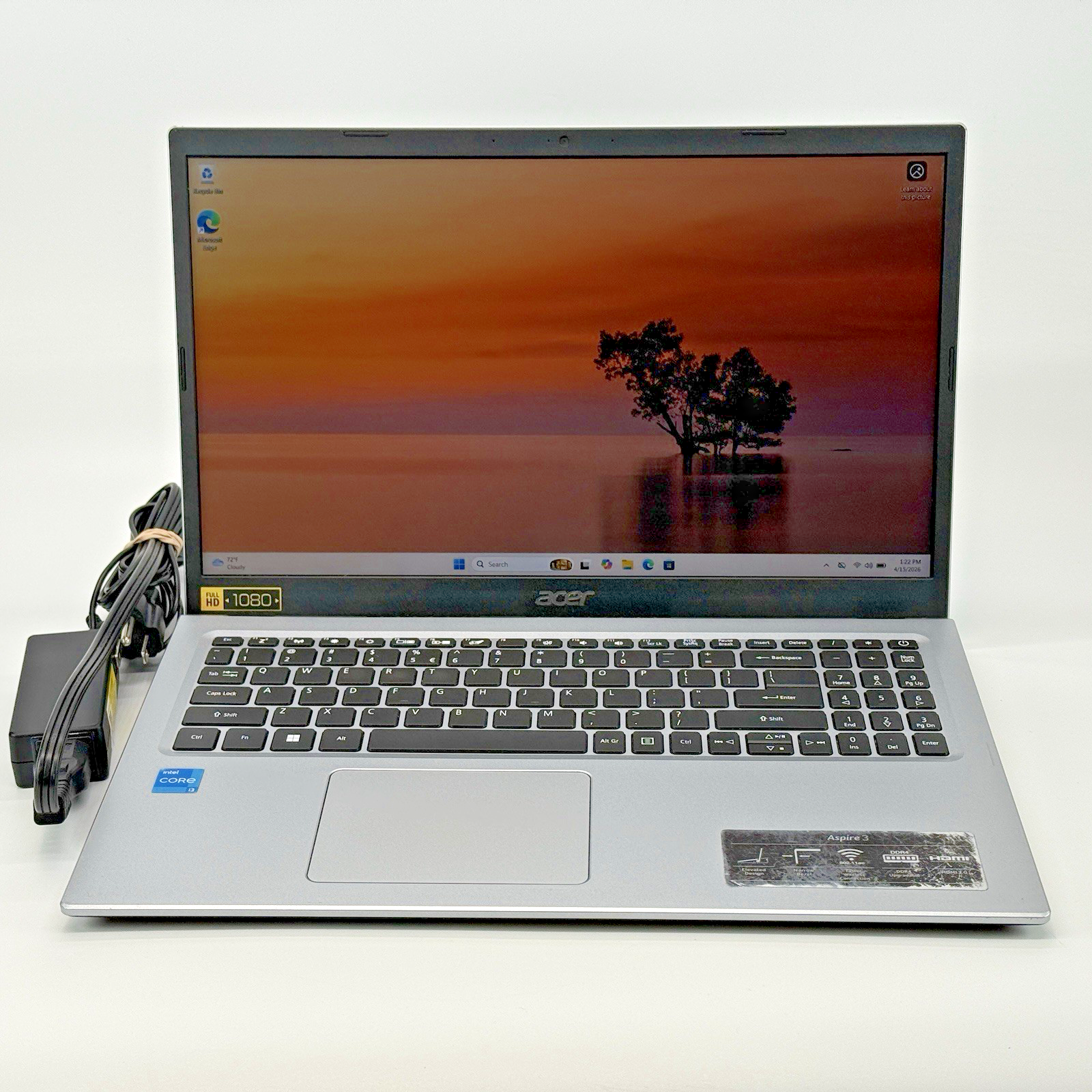 ACER Aspire A315-58 Intel i3-1115G4 3.00 GHz 8 GB RAM 256 GB SSD (NVMe) Win 11