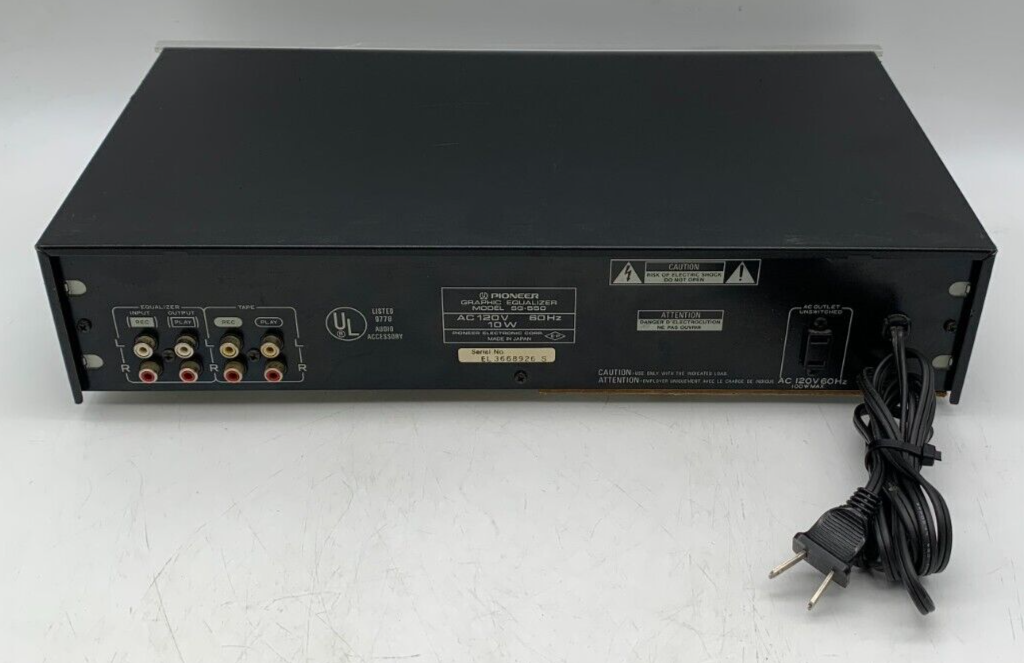 Pioneer SG-550 Equalizer
