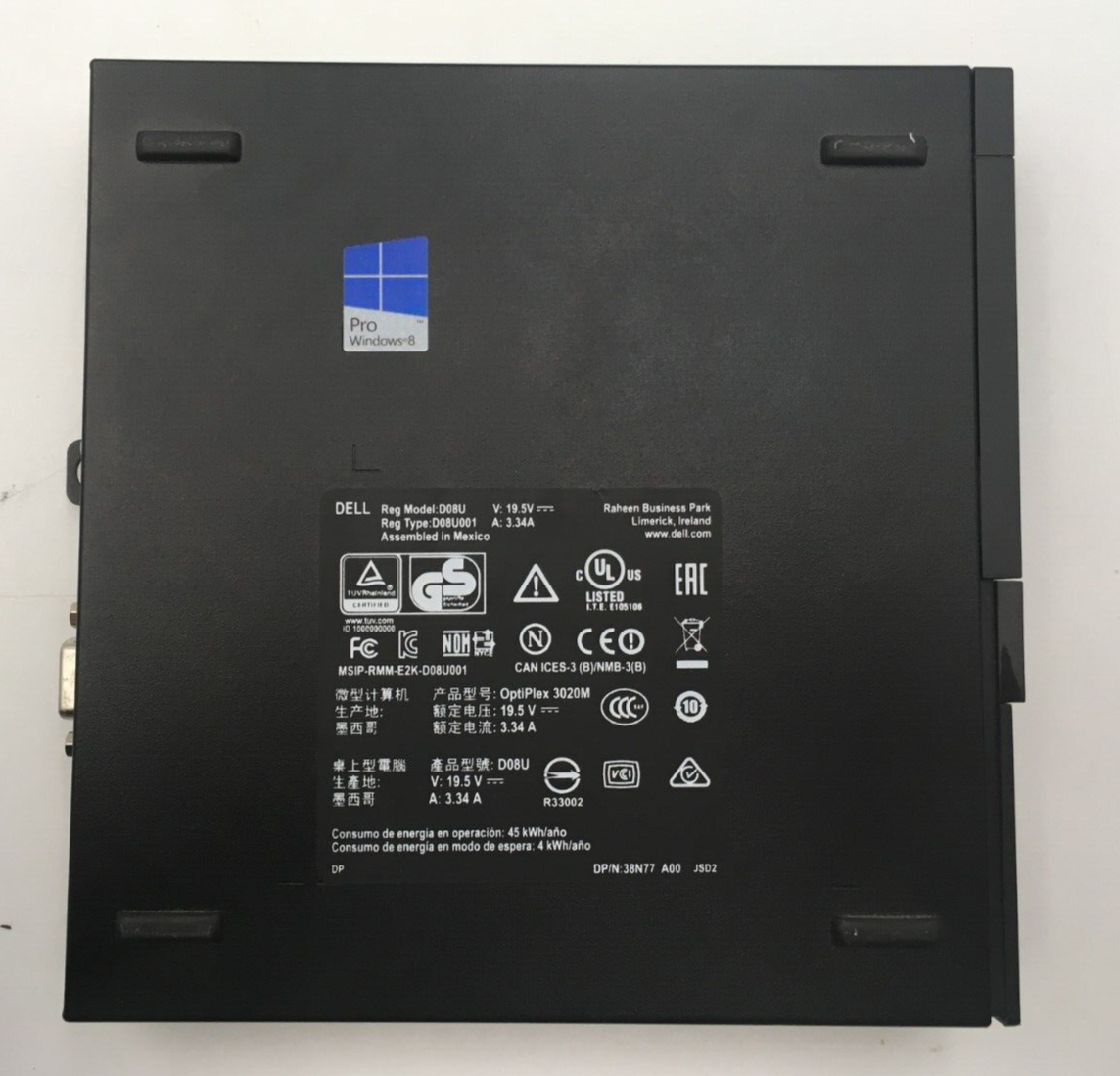 Dell OptiPlex 3020M Intel i5-4th Gen 2.00 GHz 8 GB RAM 128 GB SSD Win 10 Pro