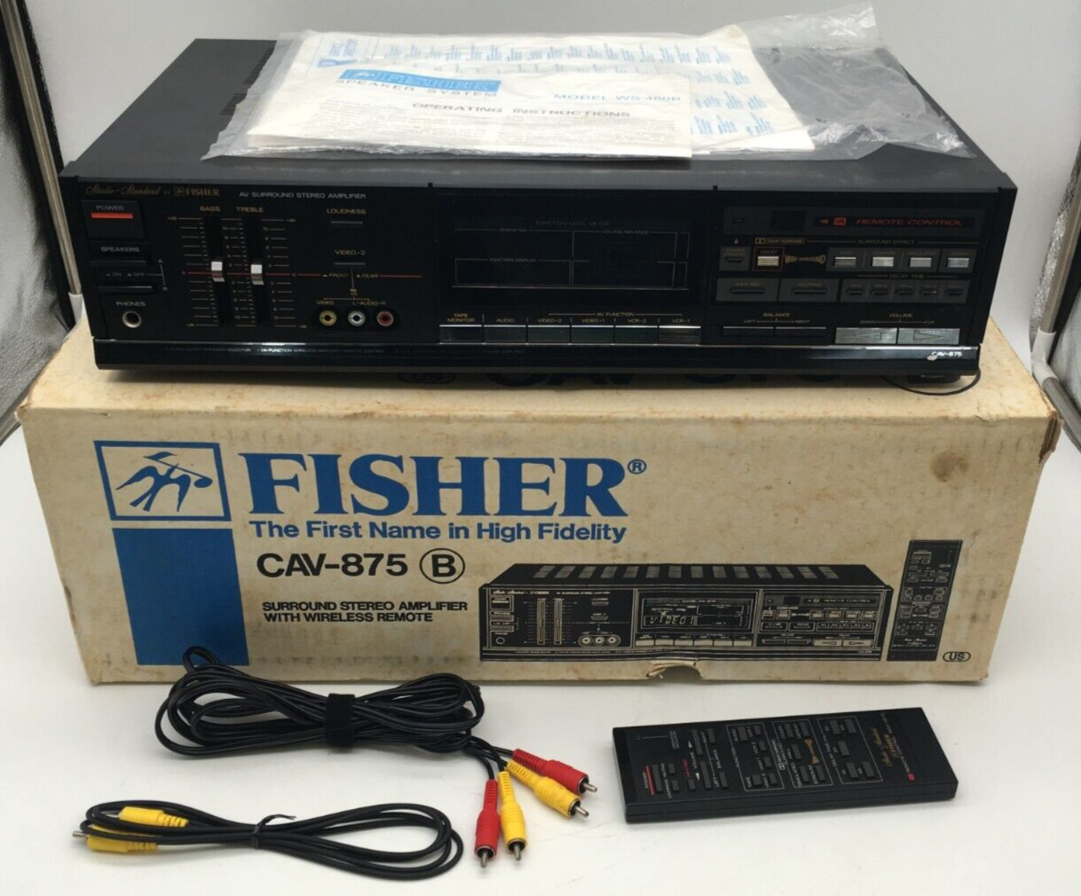 Fisher CAV-785 amplifier (no remote)