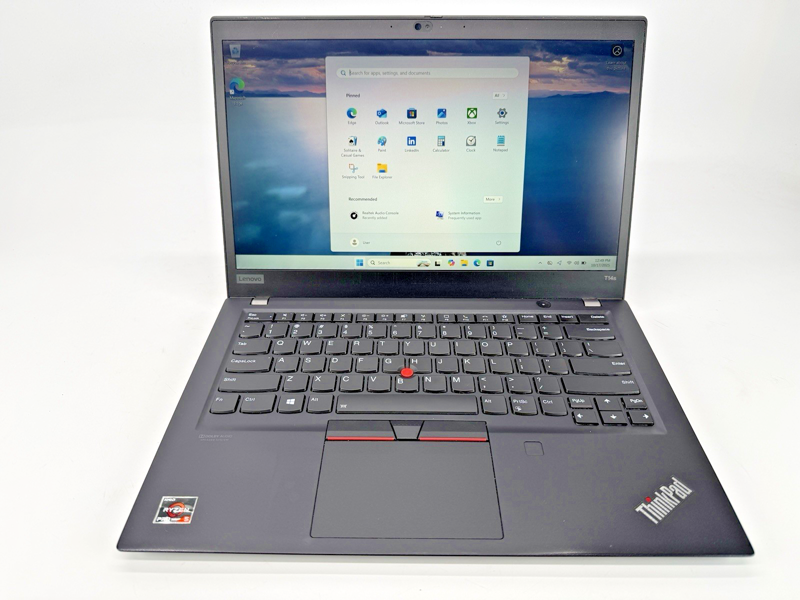 Lenovo ThinkPad T14s Gen 1 AMD Ryzen 5 Pro 4650u 8 GB RAM 256 GB SSD Win 11 Pro