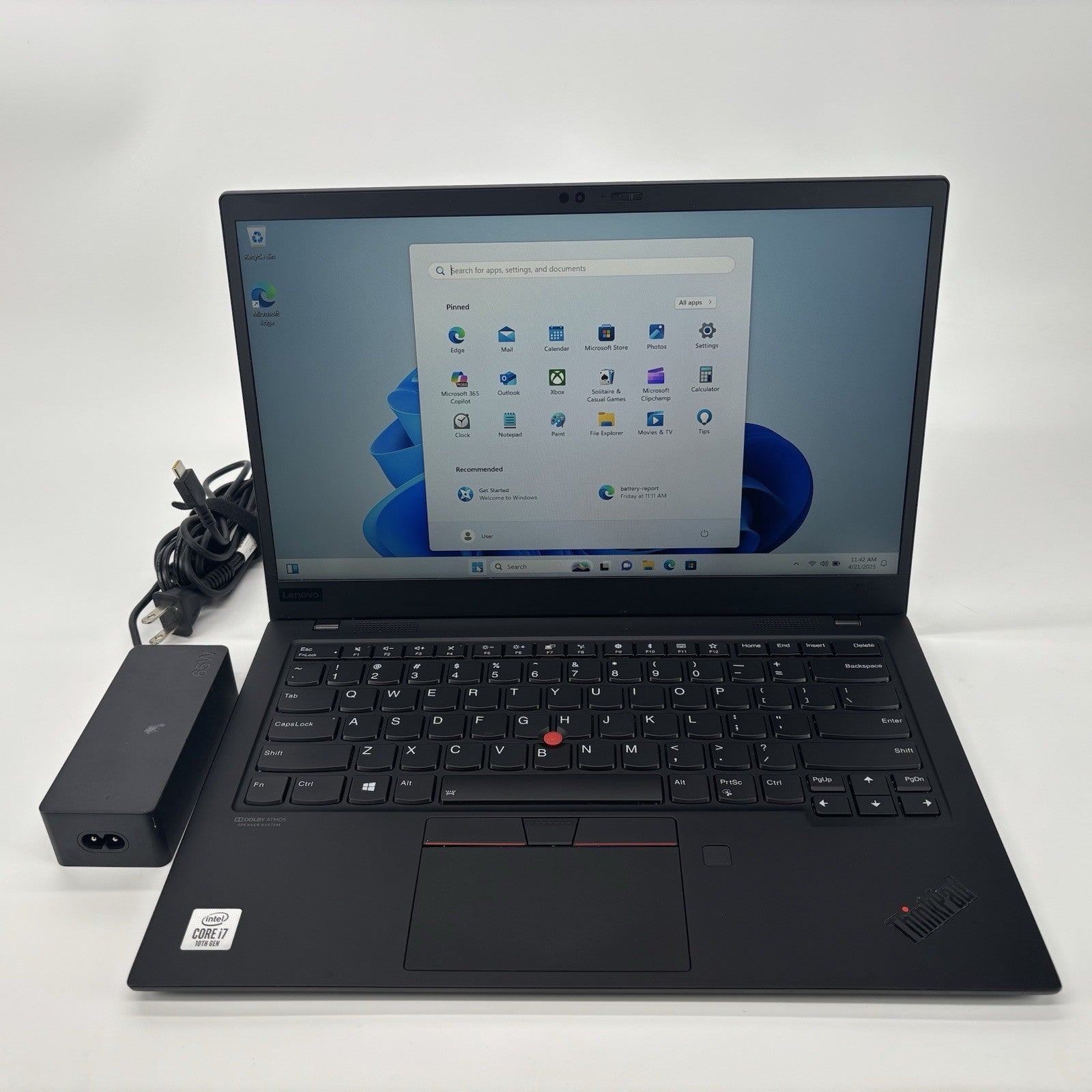 Laptop Lenovo ThinkPad X1 Carbon 7 th Gen Inyel 17-10th Gen 16 GB RAM 256 GB SSD