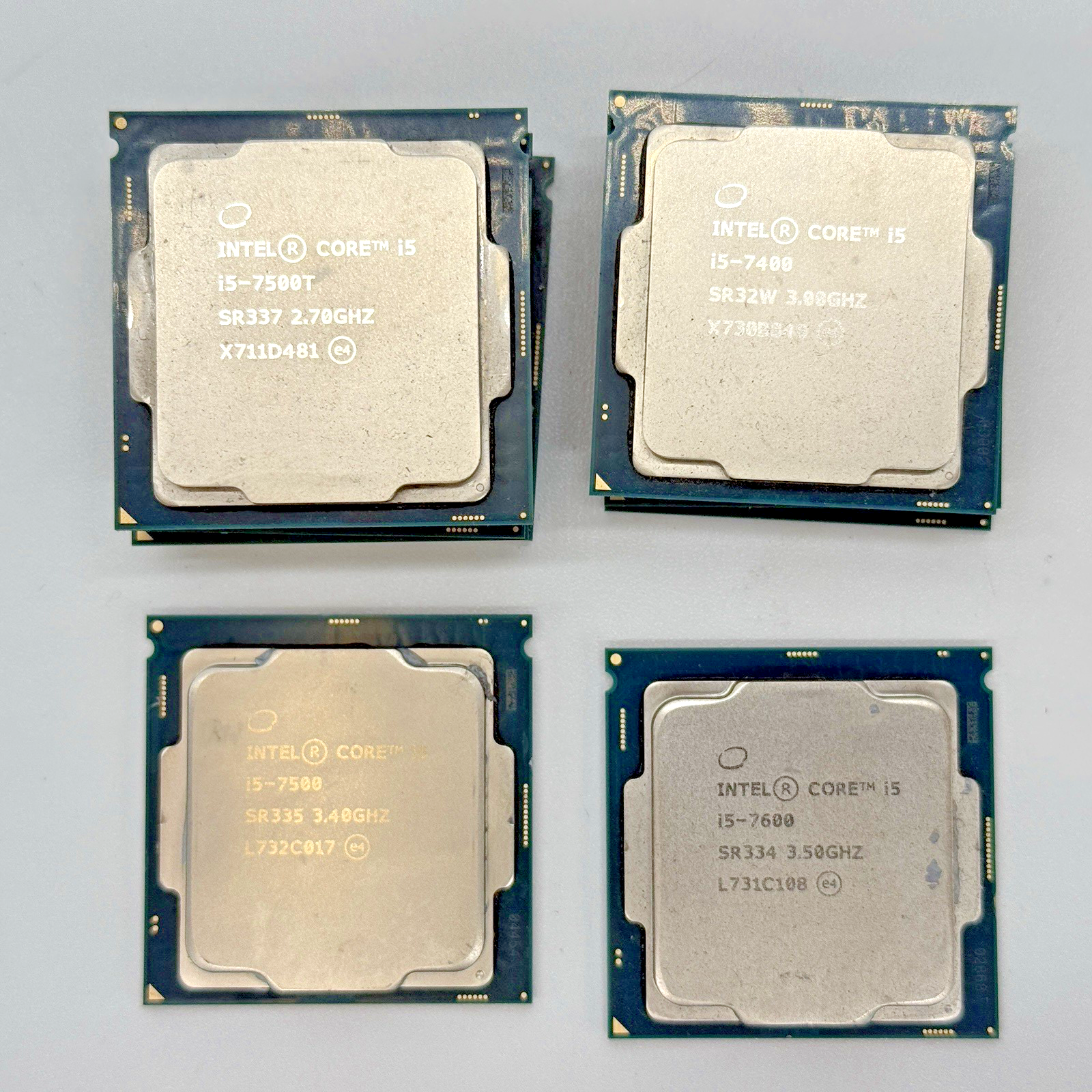(9) Intel Core i5-7th gen (4) SR337 (3) SR32W (1) SR334 (1) SR335