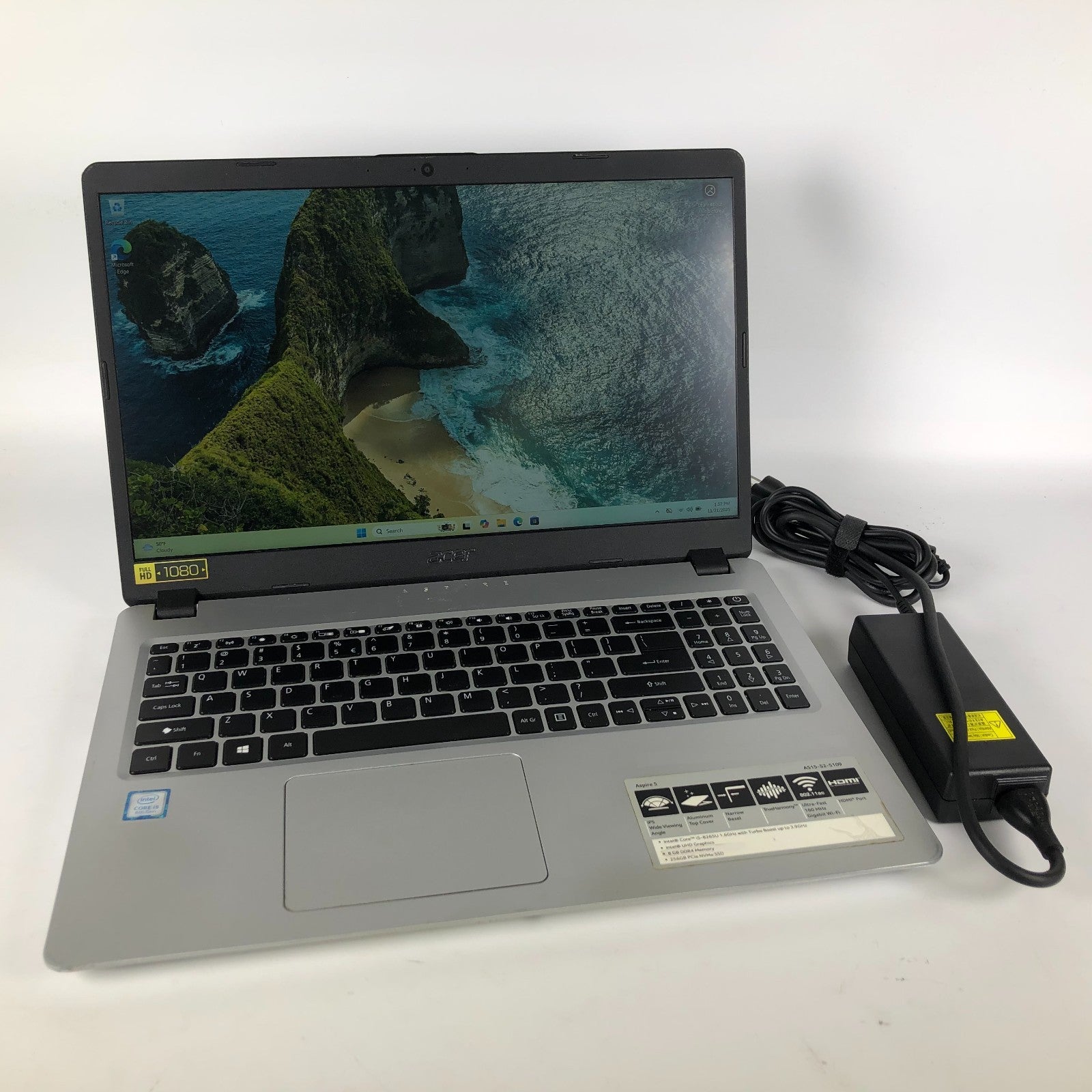 Acer Aspire A515-52 Intel i5-8265u 1.6GHz 16GB Ram 256GB SSD Windows 11