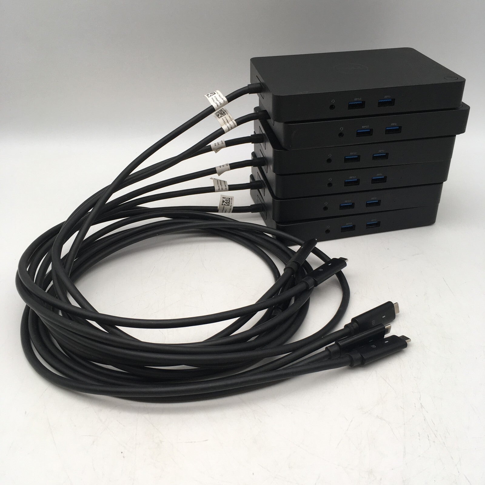 Lot of 6 Dell K17A WD15 USB-C USB 3.0 Laptop Docking Station No AC TESTED