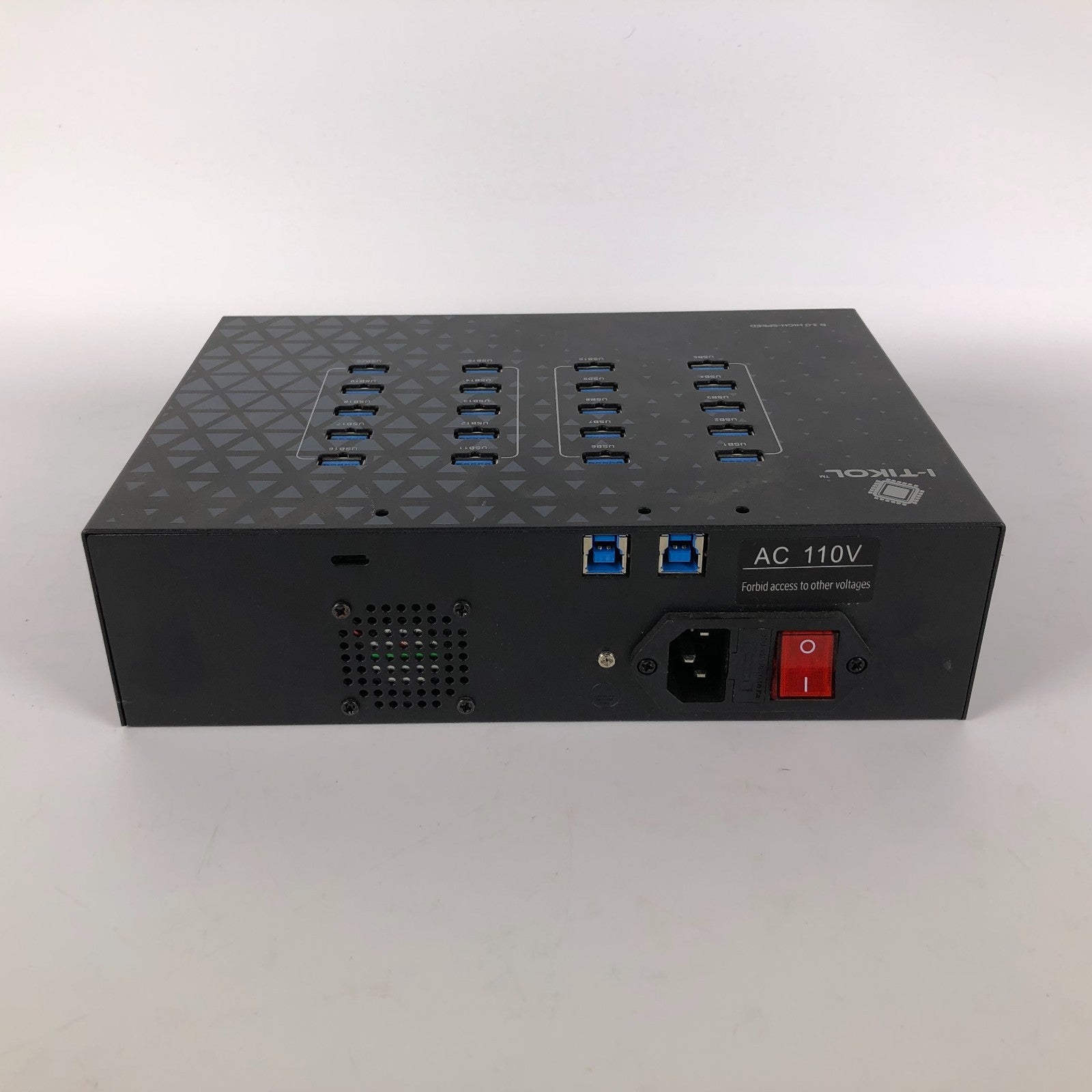 20 Port USB 3.0 Hub - 5Gbps Sync & High Speed Data Transfer