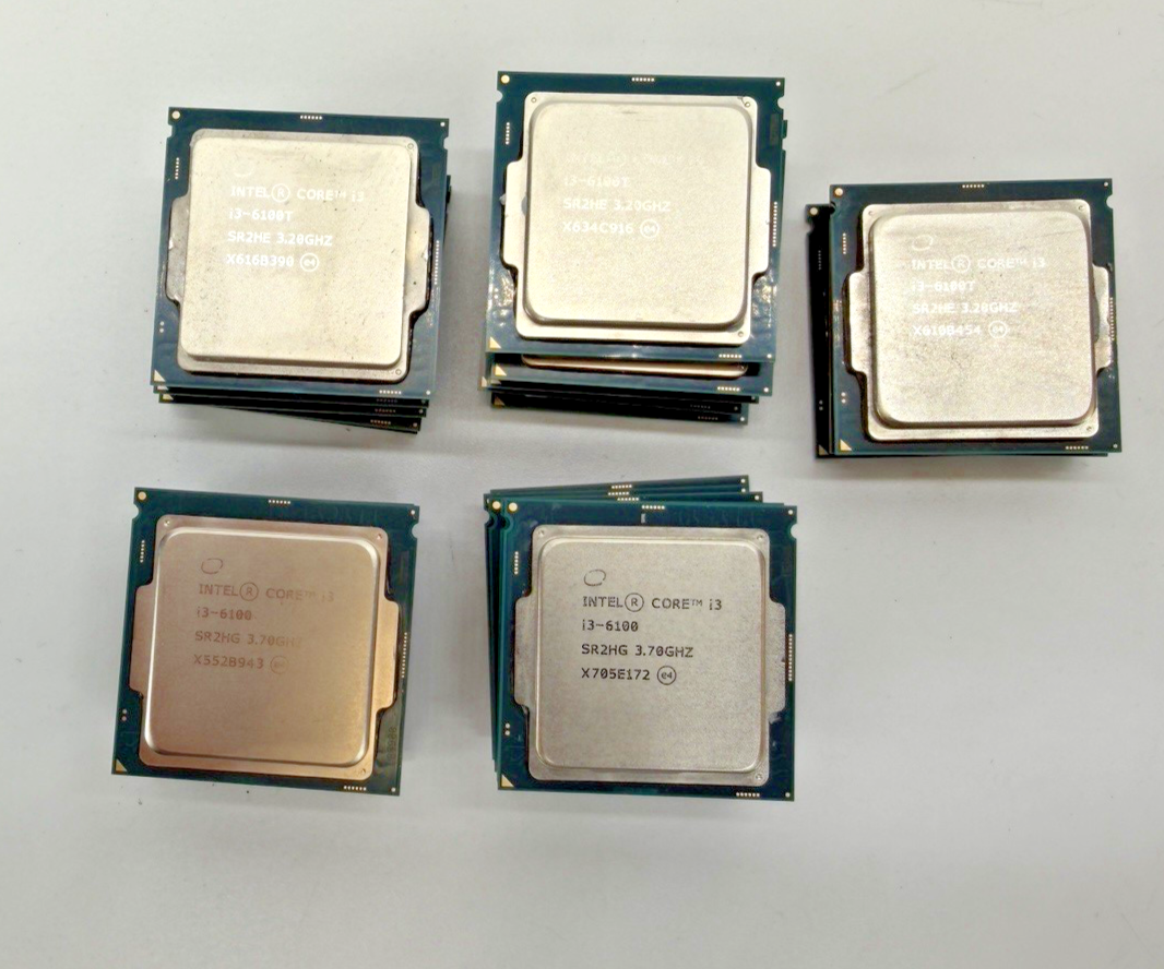 (23) Intel Core i3-6th Gen (10) - SR2HG 6100 (10) SR2HE 6100t