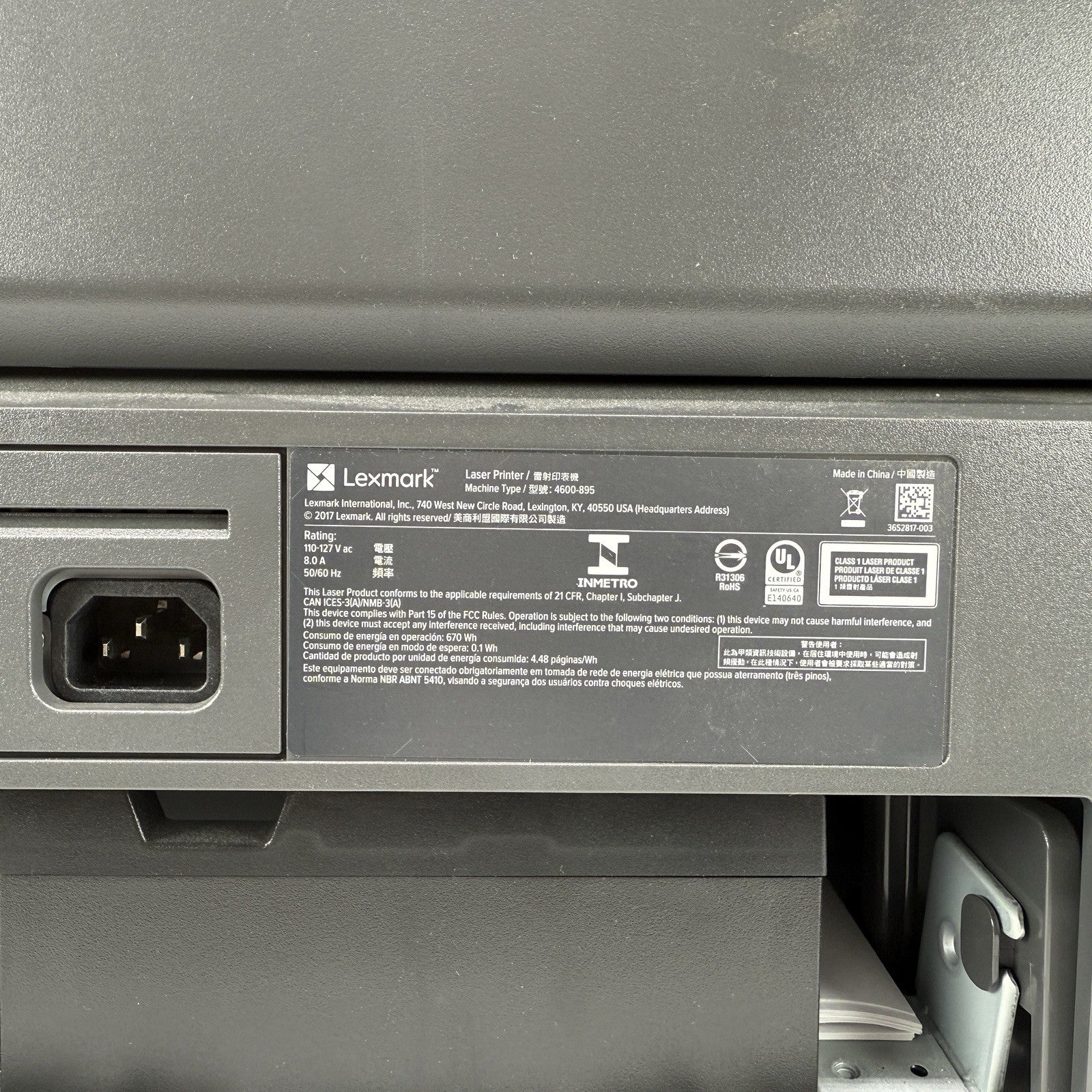 Lexmark M3250 Mono Laser Printer 36S0520 Network USB w/Toner 50 PPM