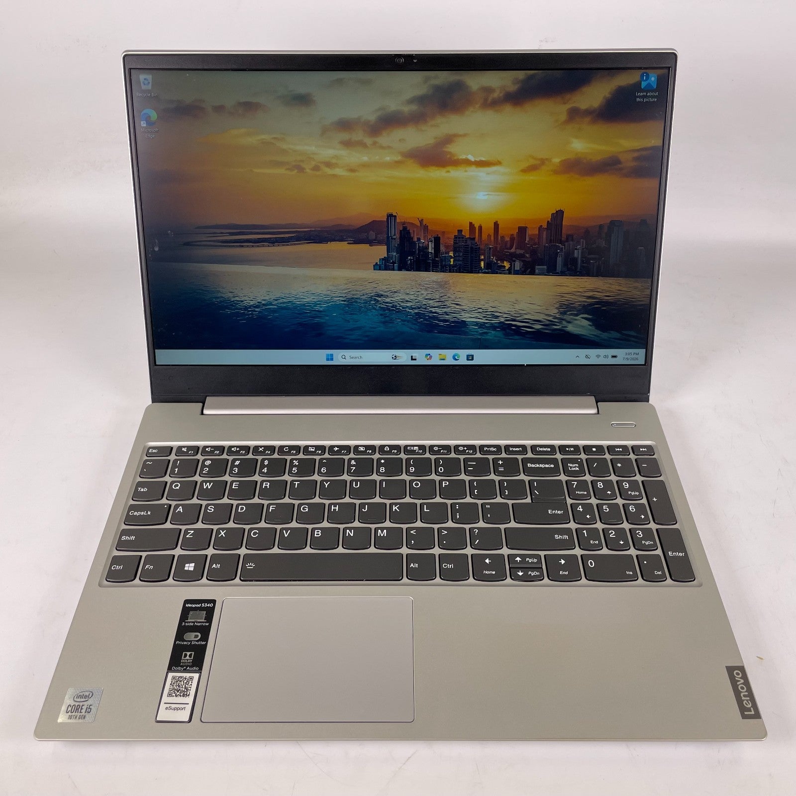 Lenovo ideapad S340-15ITL 1.0GHz 8GB Ram 256GB NVME Windows 11