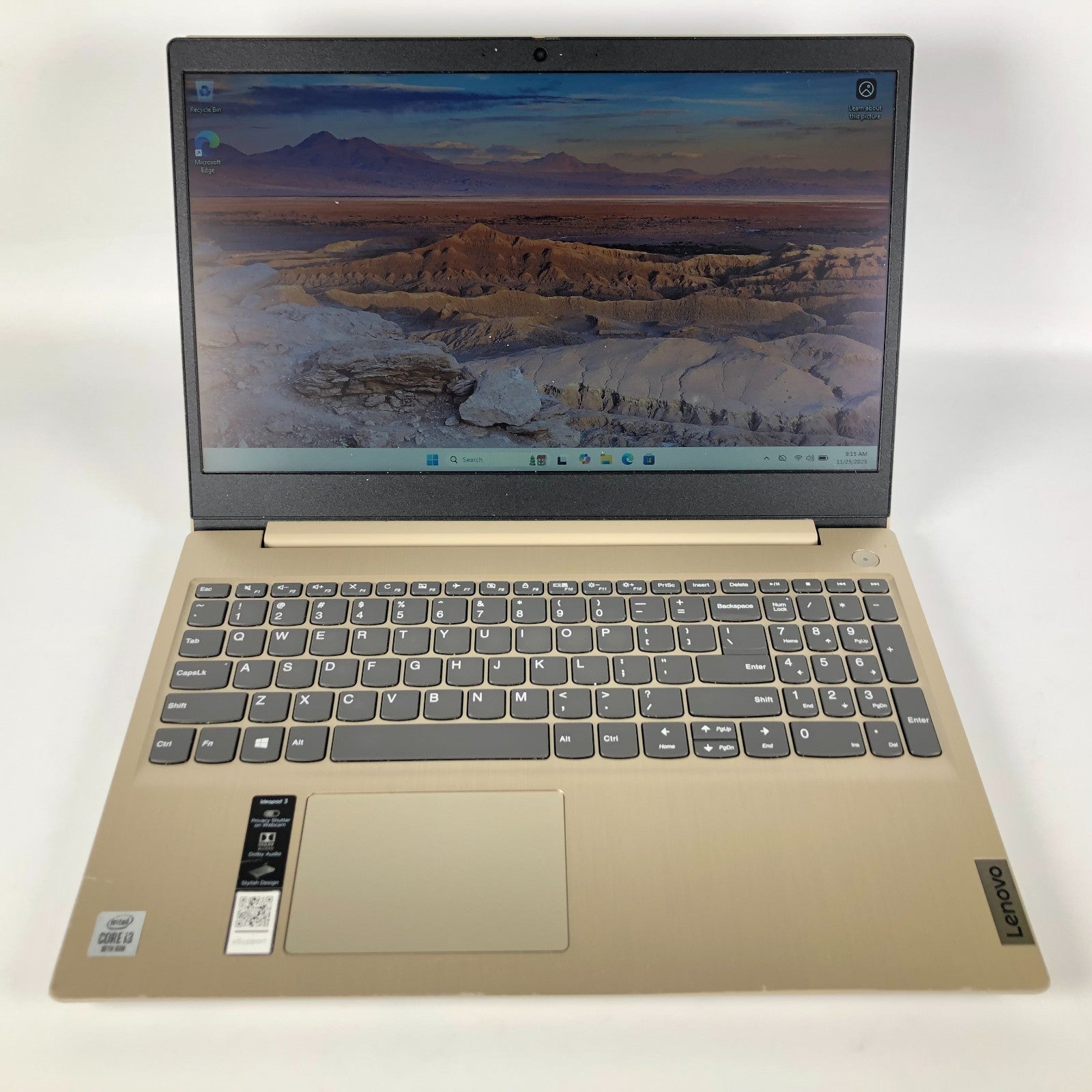 Lenovo IdeaPad 3-15IIL05 Intel i3-1005G1-1.2GHz 8GB Ram DDR4 128GB SSD Window 11