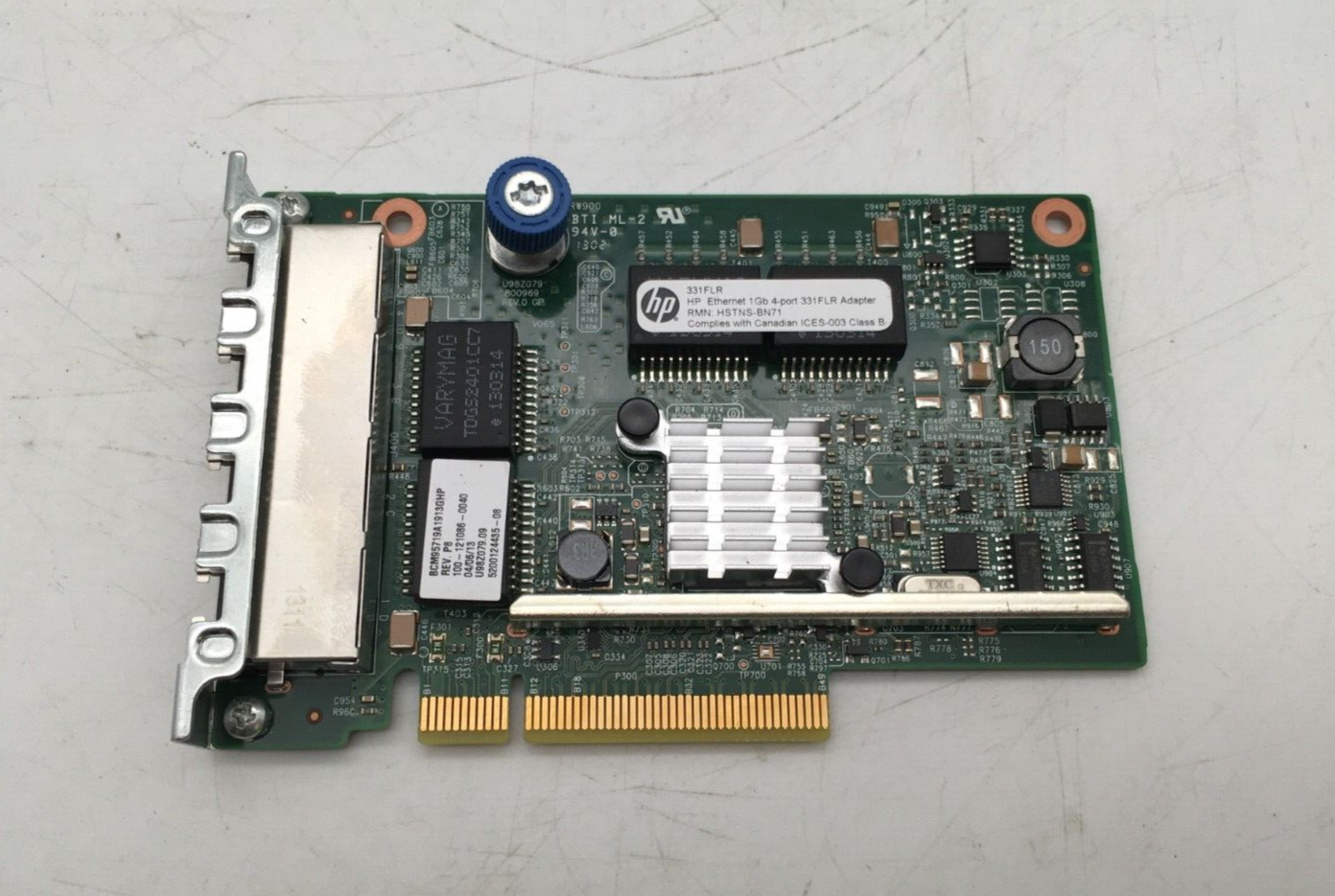 HP 634025-001 4-Port RJ-45 1Gbps Gigabit Ethernet PCIe 2.0 x4 Net Adapter