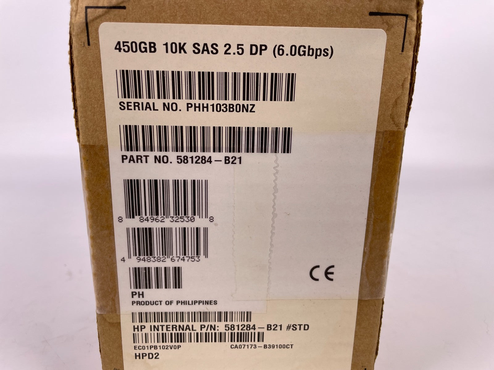 HP 581284-B21 450GB 10K 6G 2.5" SAS HARD DRIVE 581310-001
