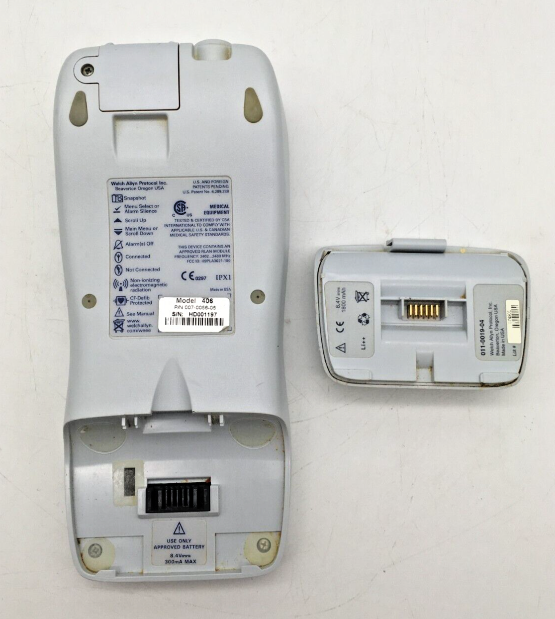 Welch Allyn MICROPAQ 406 Wearable Patient Monitor