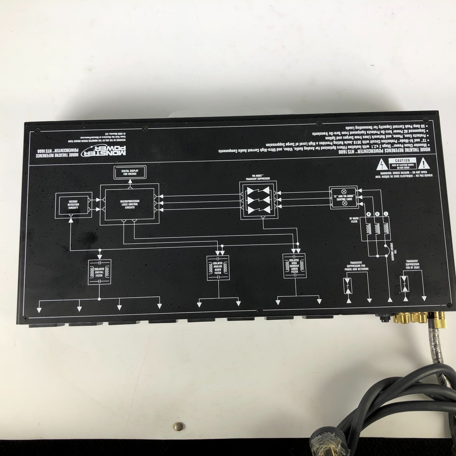 Monster Power Home Theater Reference Powercenter Surge Protector HTS 1600