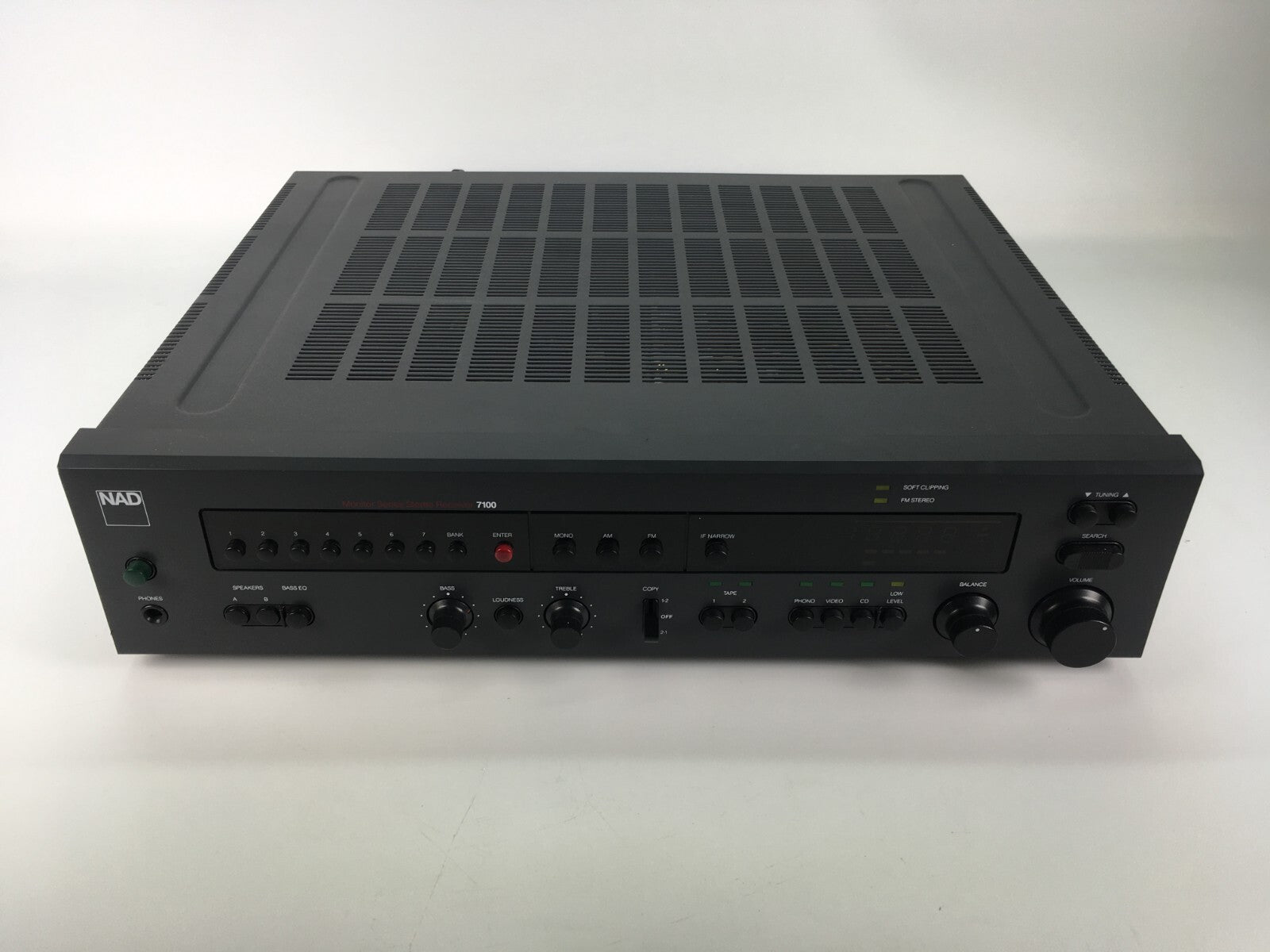 Nad Electronics 7100 AM/FM Stereo Receiver - B side no sound