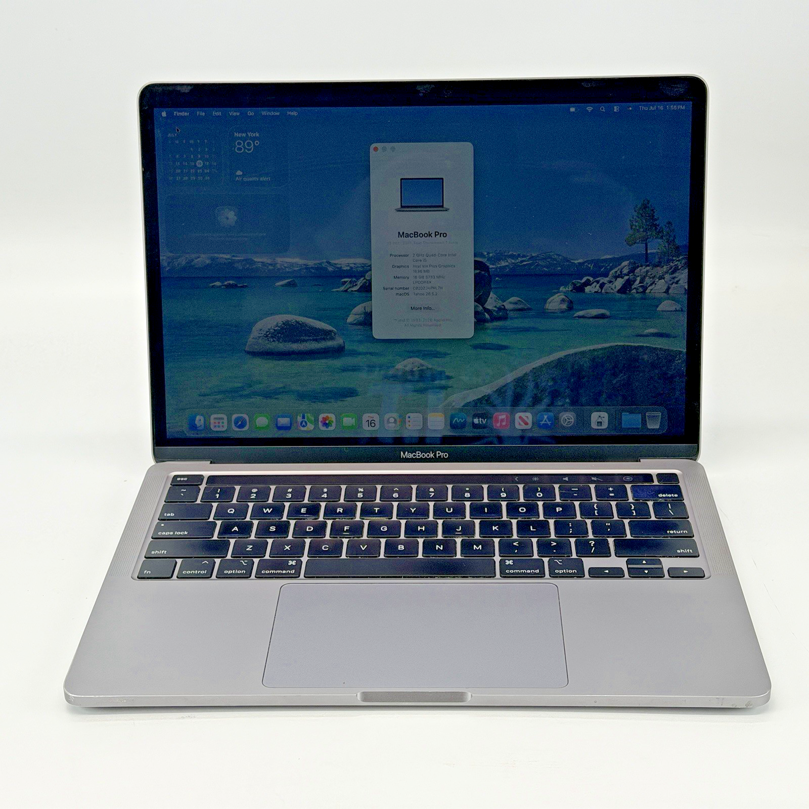 Apple MacBook Pro A2251 Intel i5-1038NG7 2.00 GHz 16 GB RAM 512 GB SSD (NVMe)