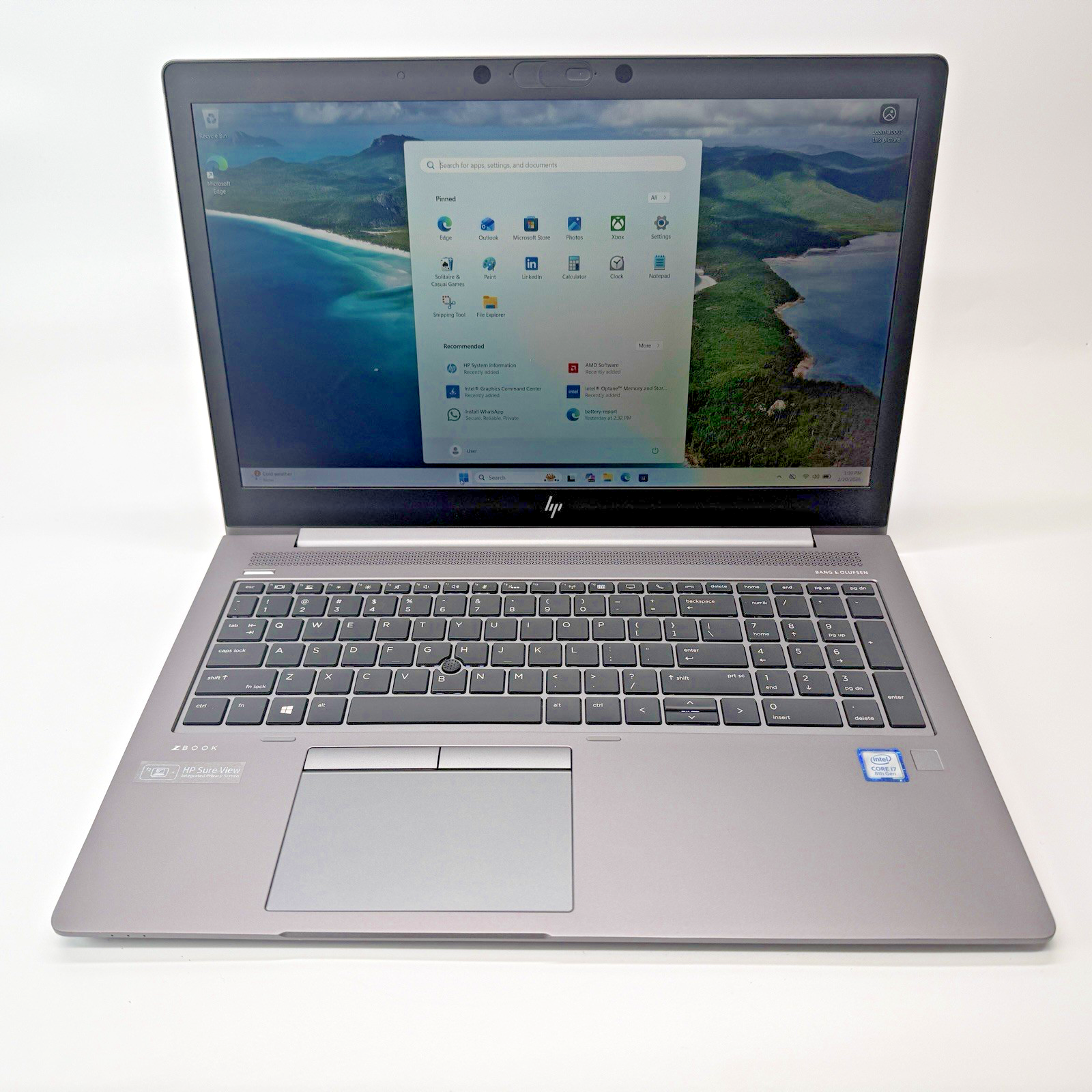 HP Book 15u G5 Intel i7-8650u 1.90 GHz 16 GB RAM 256 GB SSD Windows 11 Pro