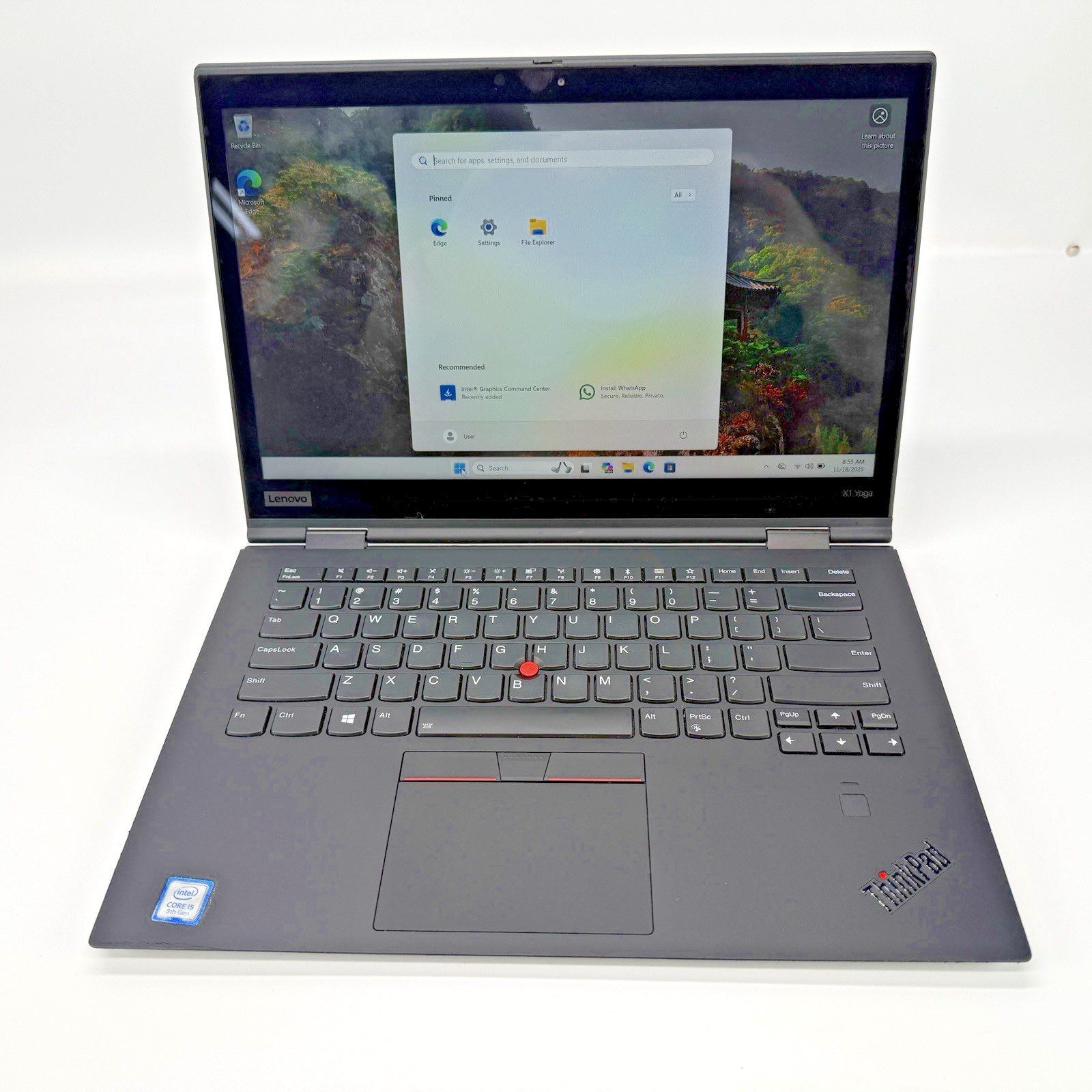 Lenovo ThinkPad x1 Yoga 3rg Gen Intel i7-8250u 8 GB RAM 256 GB SSD (NVMe) Win 11