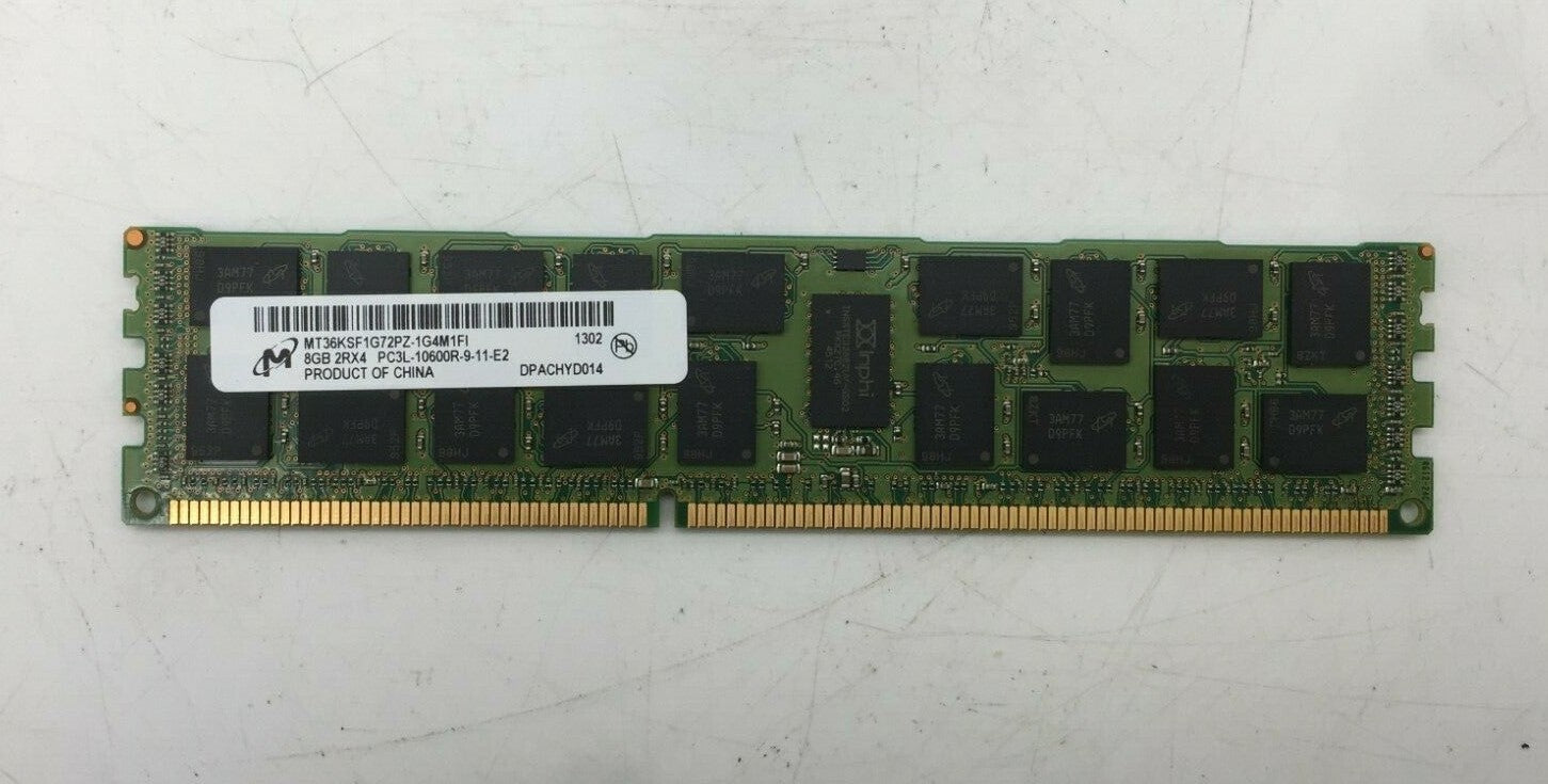 Micron 8GB  MT36KSF1G72PZ-1G4M1FI PC3-10600R RDIMM Server Memory RAM