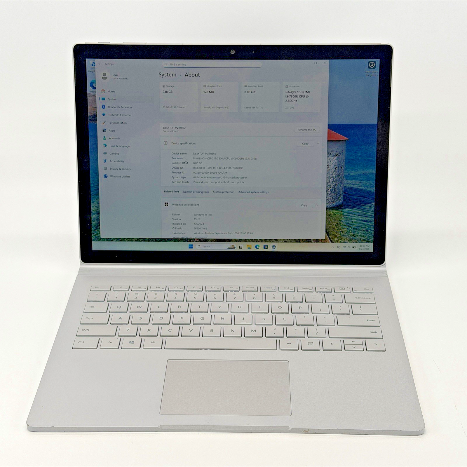 Microsoft Surfacebook 2 1832 Intel i5-7300U 2.6 GHz 8 GB RAM 256 GB SSD (NVMe)