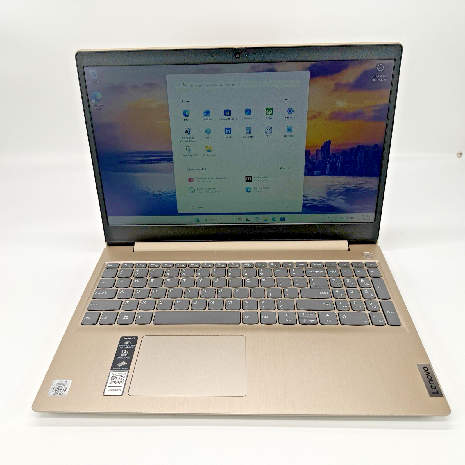 Lenovo IdeaPad 3 15IIL05 Intel i5-1005G1 1.20 GHz 8 GB RAM 256 GB SSD (NVMe)