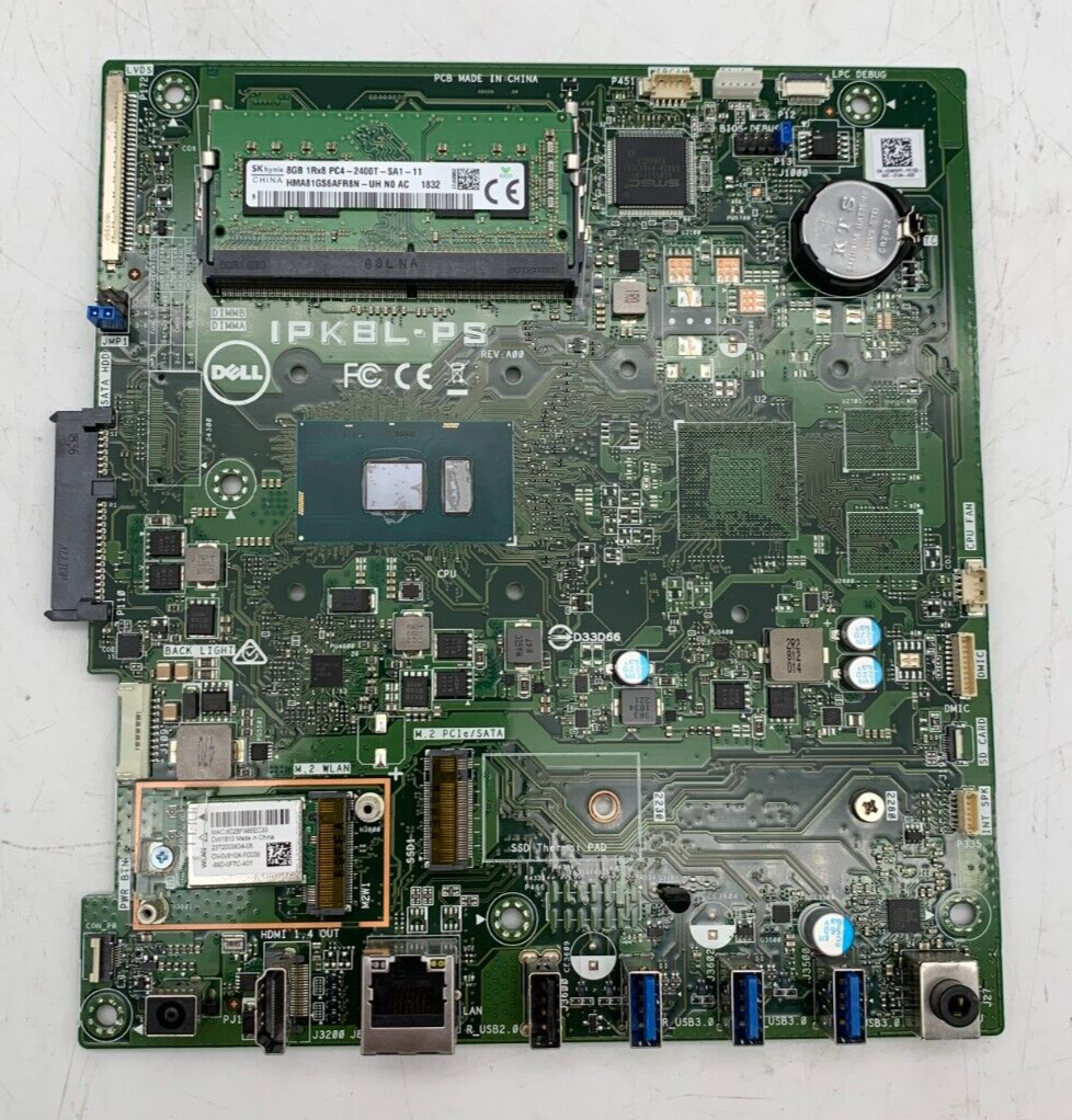 Dell Inspiron 3277 AIO Motherboard i5 7200u 2.5GHz 8GB Ram