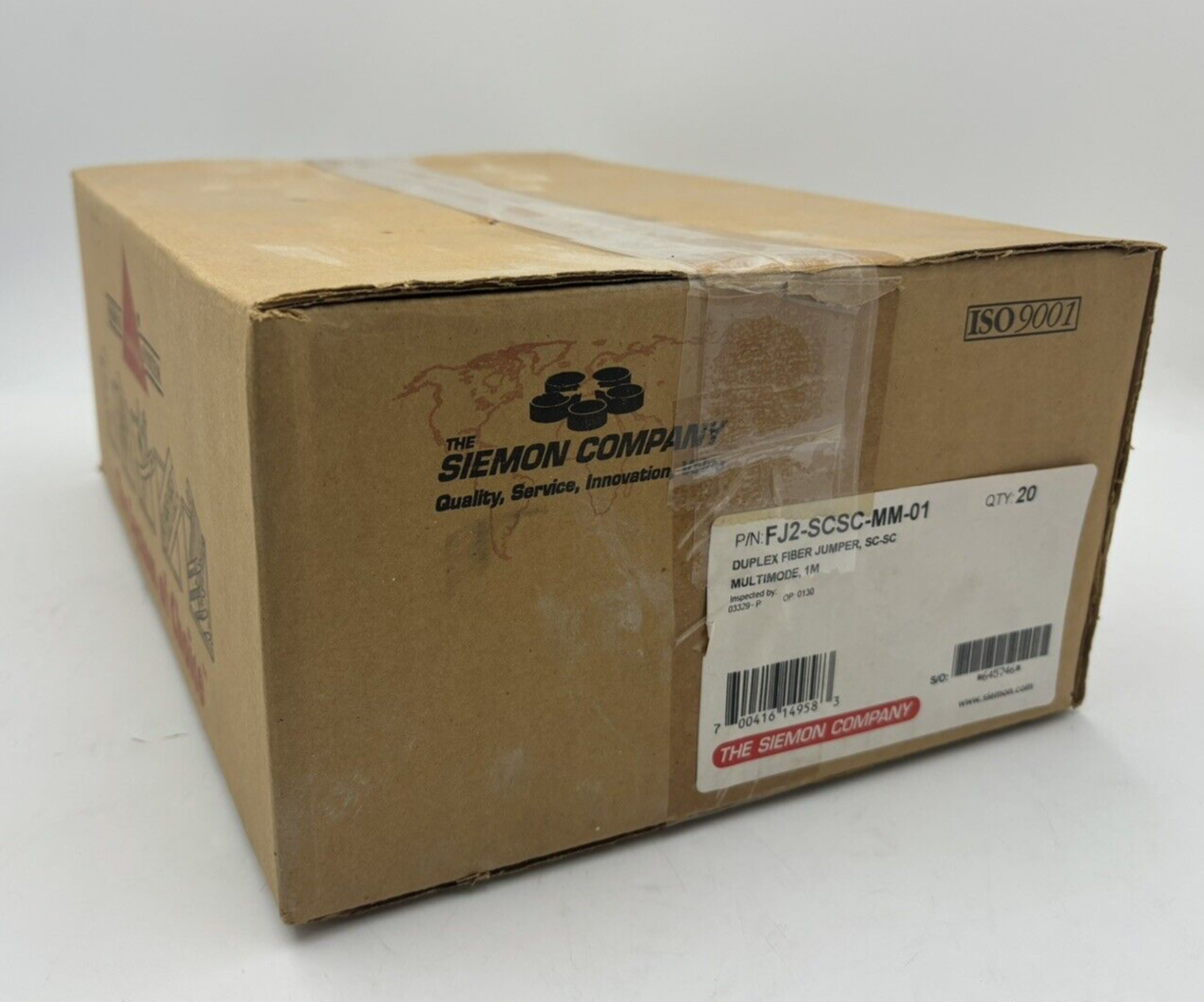 Box of (20) SIEMON COMPANY FJ2-SCSC-MM-01 SC-Duplex Fiber Jumper
