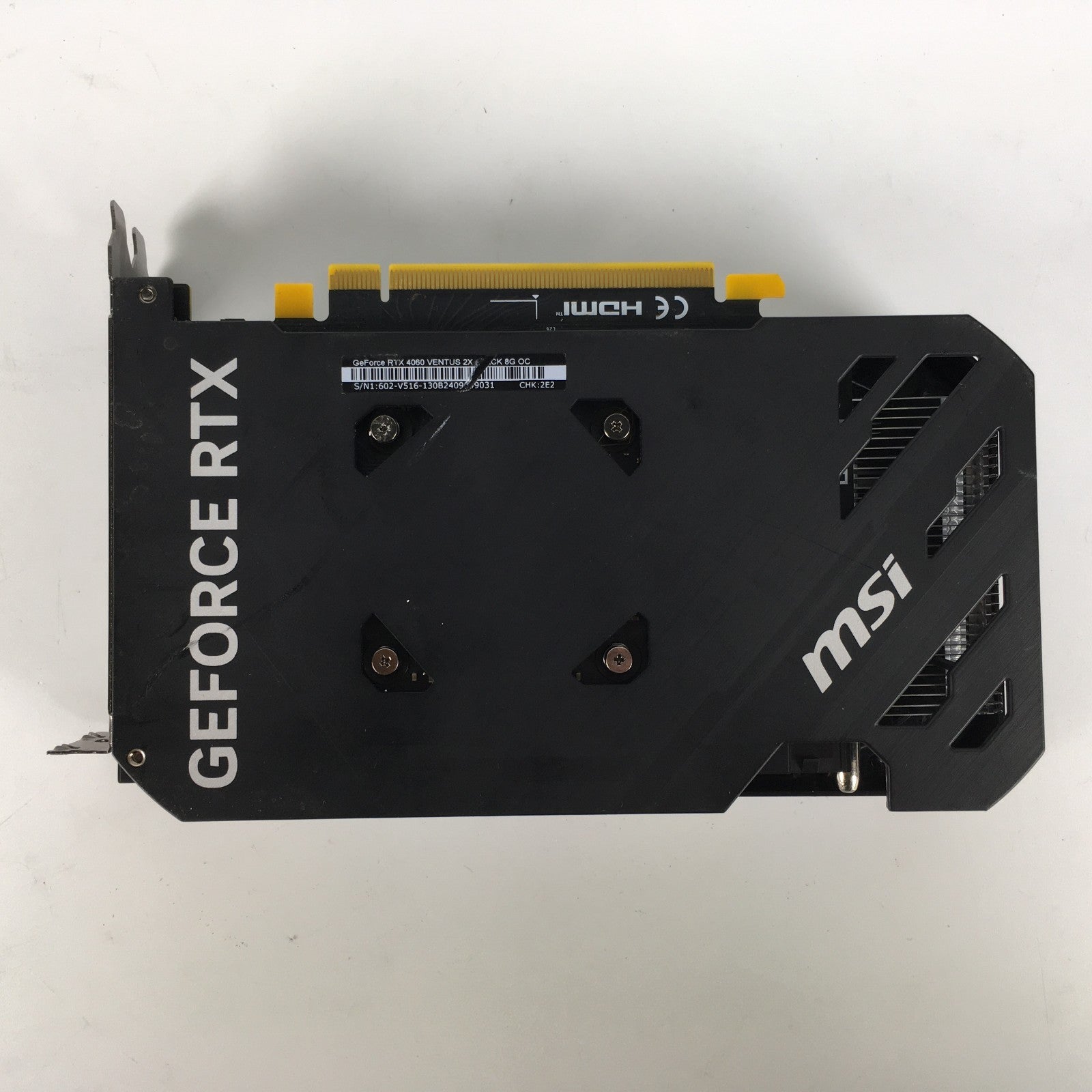 MSI Nvidia GeForce RTX 4060 VENTUS 2X BLACK 8G OC Graphic Card