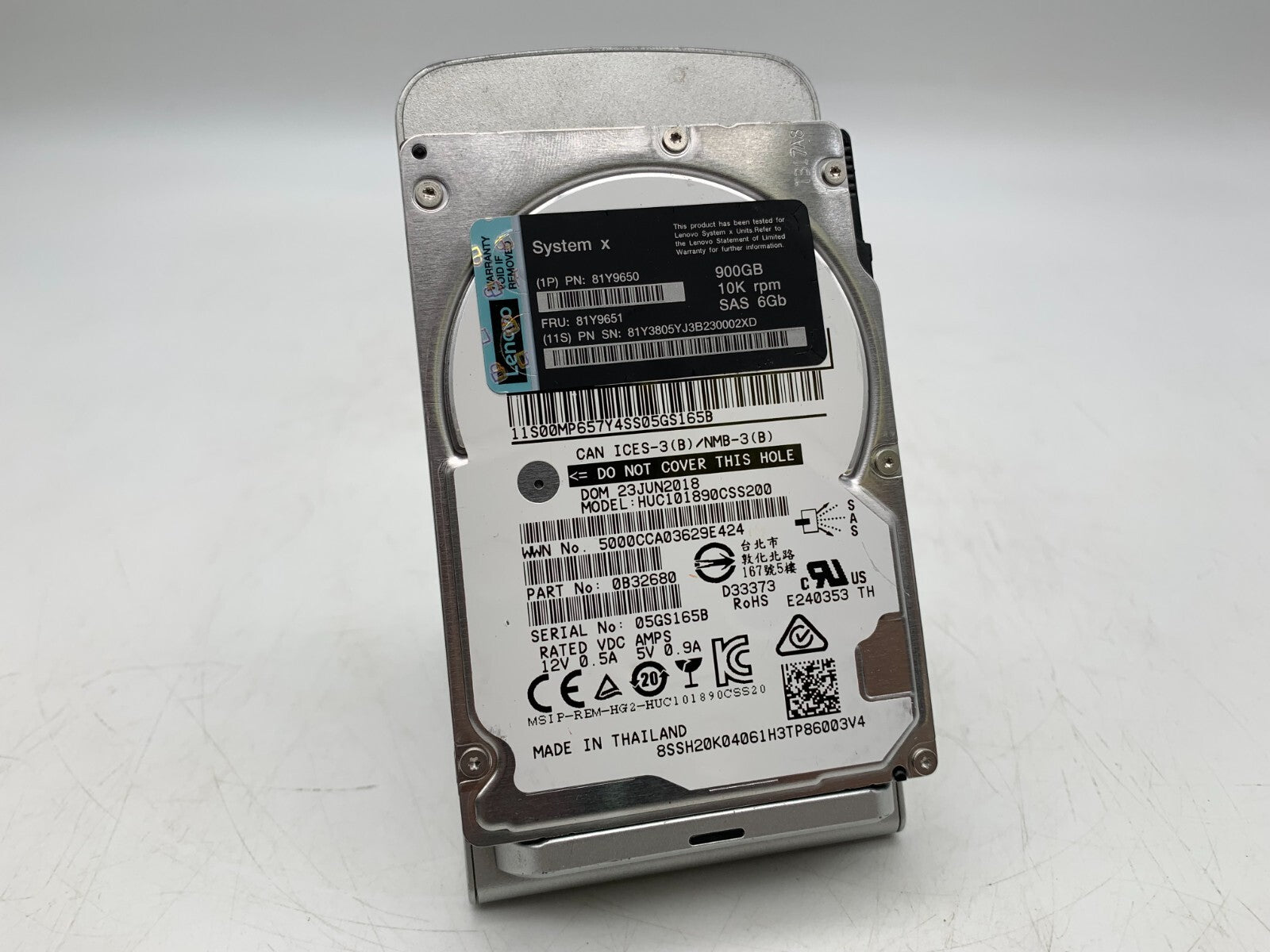 Hitachi ( Lenovo System X ) 900GB 10k SAS 12G Hard Drive