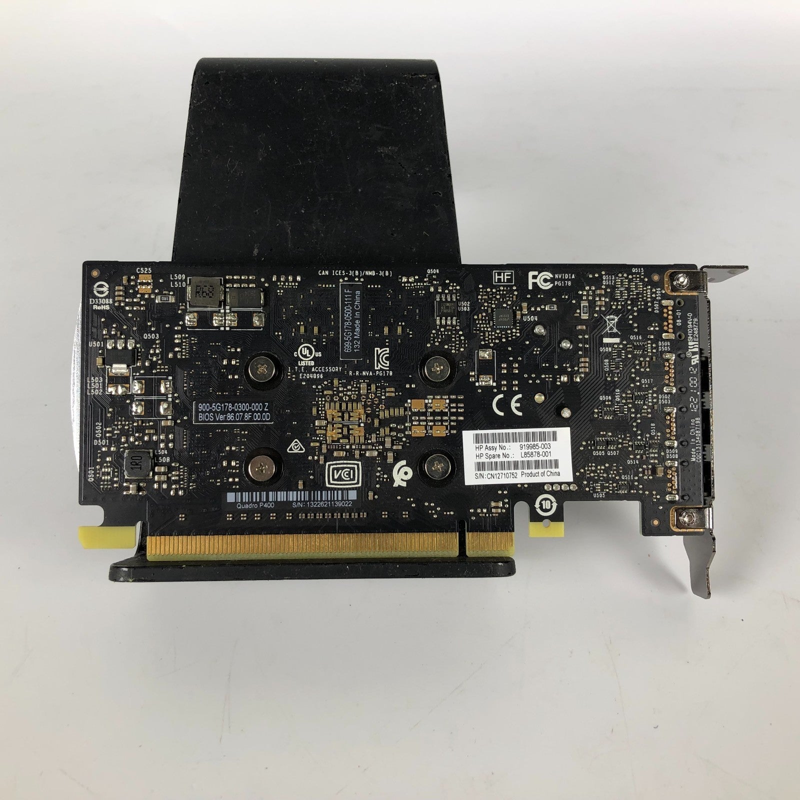 NVIDIA Quadro P400 2GB GDDR5 3 x Mini DP Full Height Graphics Card HP 919985-003