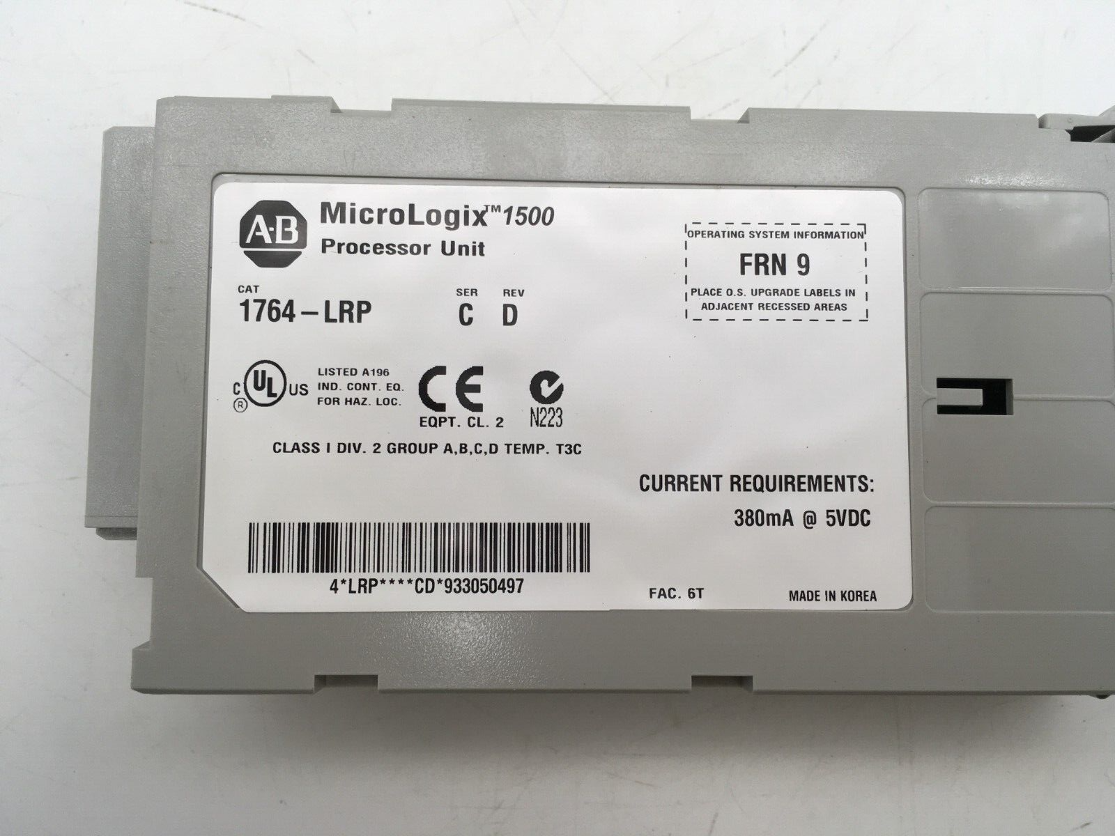 Allen Bradly 24BWA ---- 1769-ECR ---- 1764-LRP