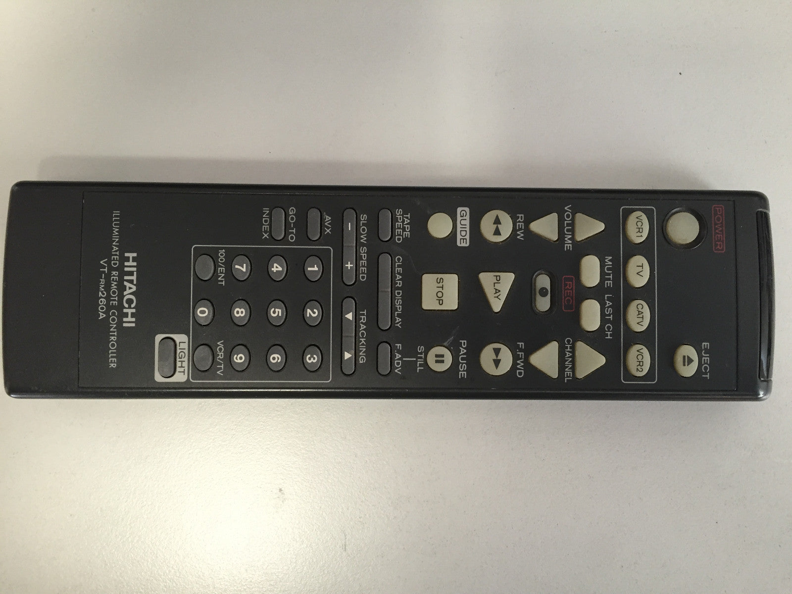 Hitachi VCR  Remote Control VT-RM260A