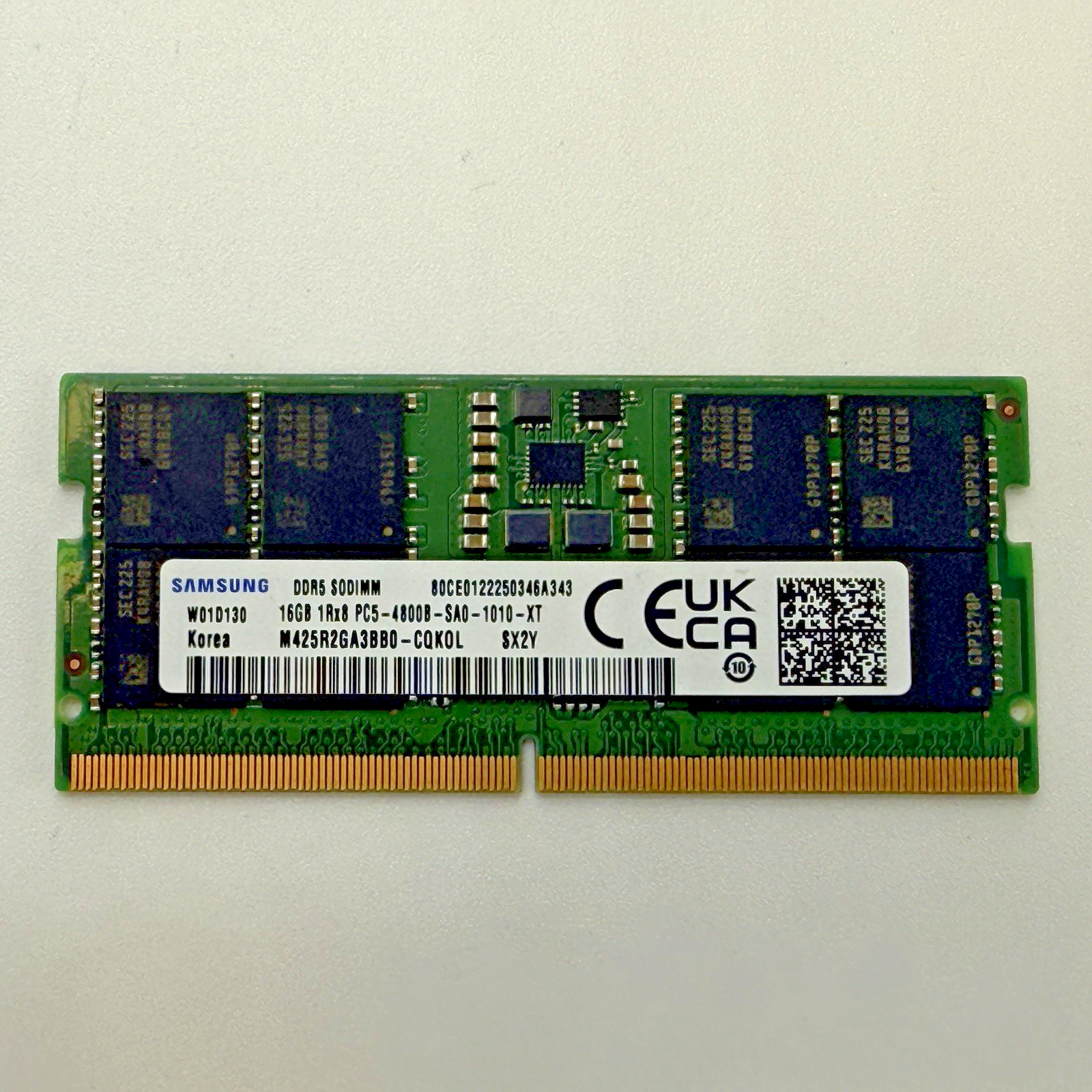 16 GB Samsung Laptop RAM 16GB (1x16GB) DDR5 5600MHz M425R2GA3BBO-CQKOL